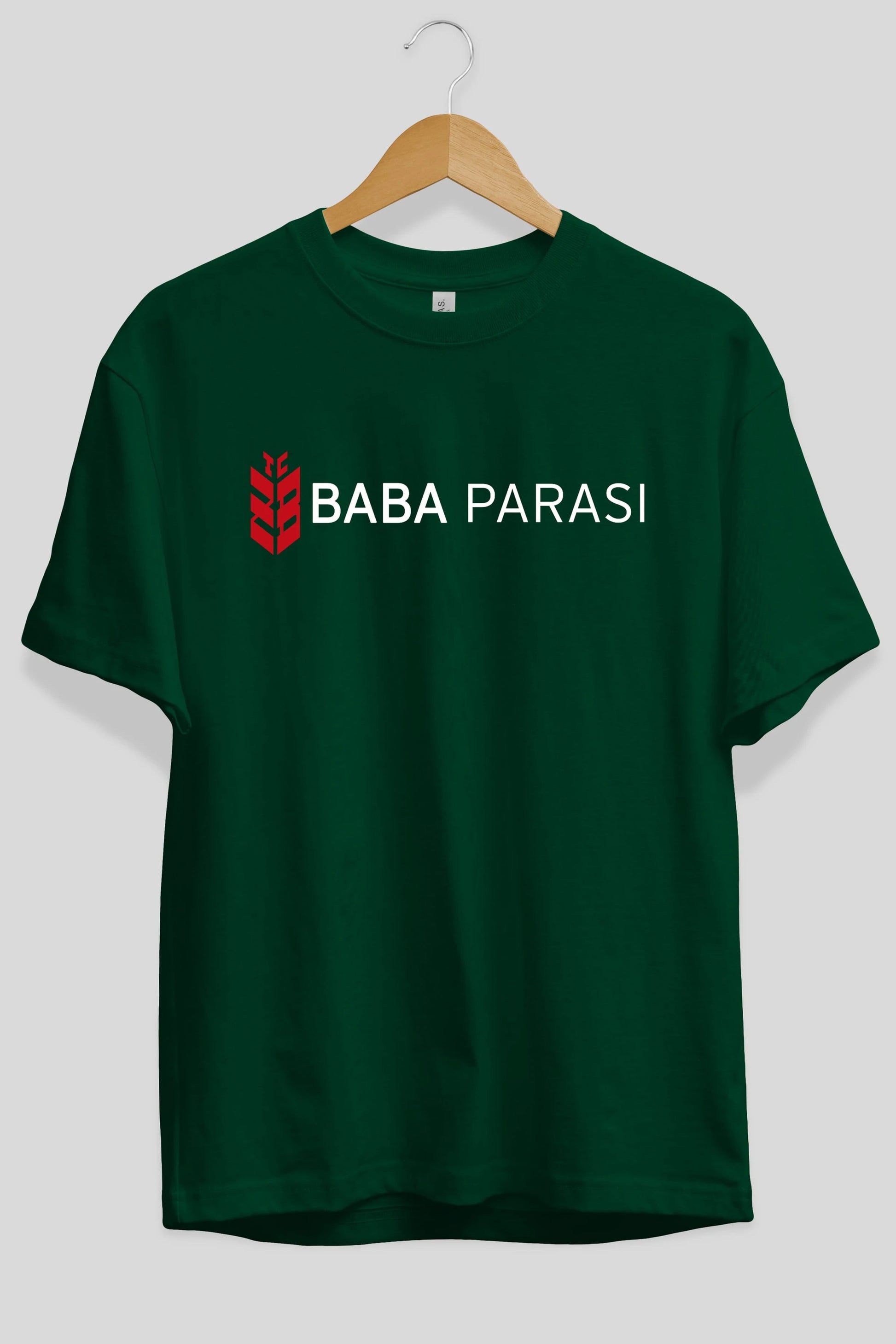 Baba Parası Ön Baskılı Oversize t-shirt %100 pamuk Erkek Kadın Unisex