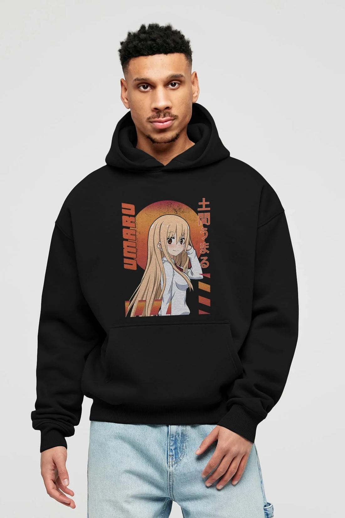 Umaru Doma 5 Anime Ön Baskılı Hoodie Oversize Kapüşonlu Sweatshirt Erkek Kadın Unisex