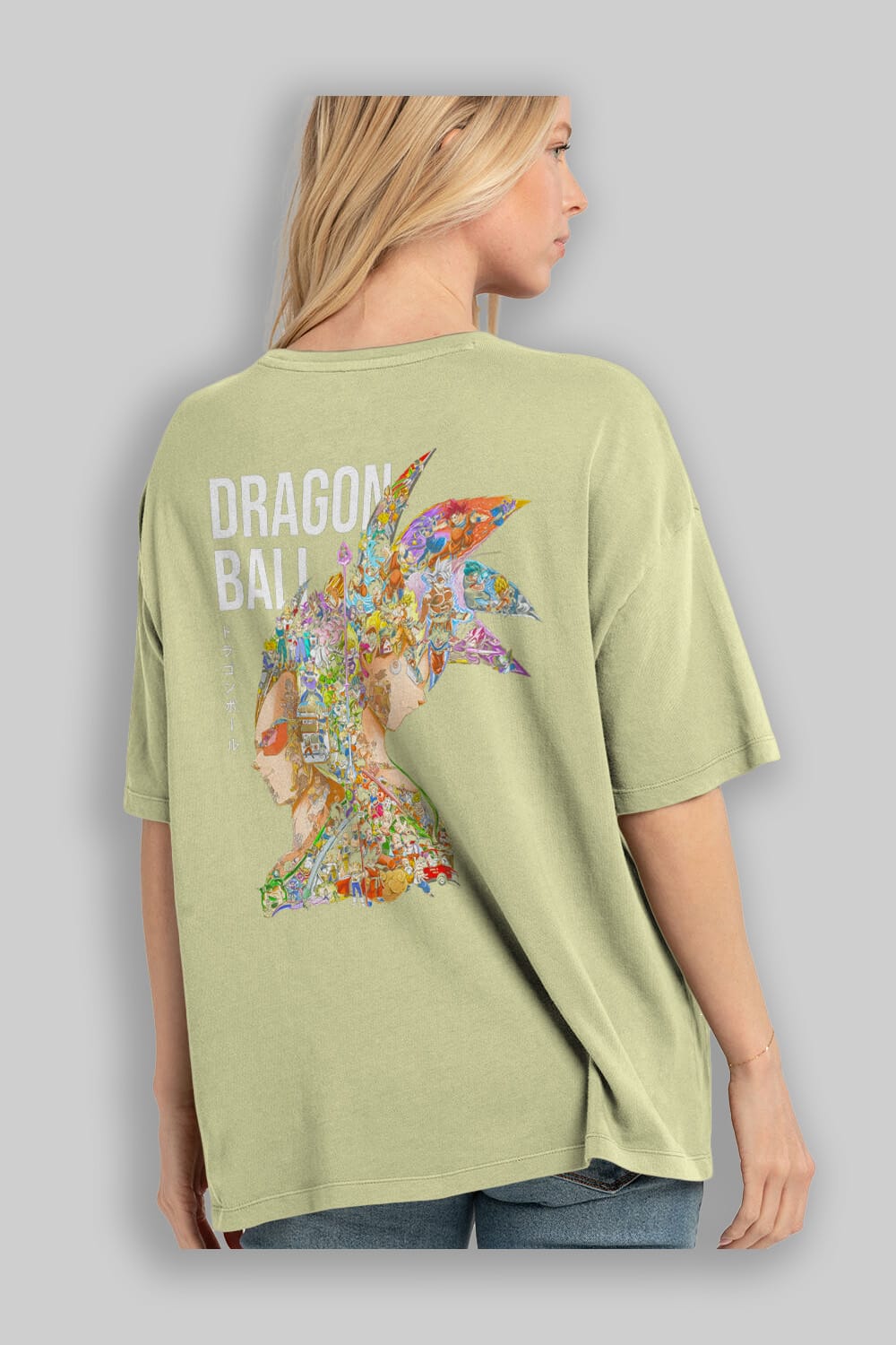 DRAGON BALL ART (5) Anime Arka Baskılı Oversize t-shirt Erkek Kadın Unisex