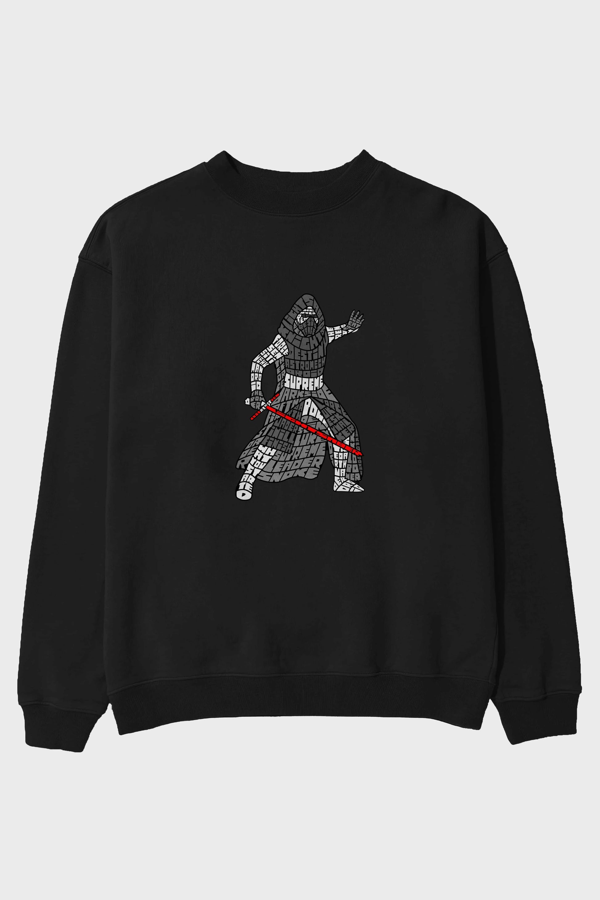 Kylo Ön Baskılı Oversize Sweatshirt Erkek Kadın Unisex