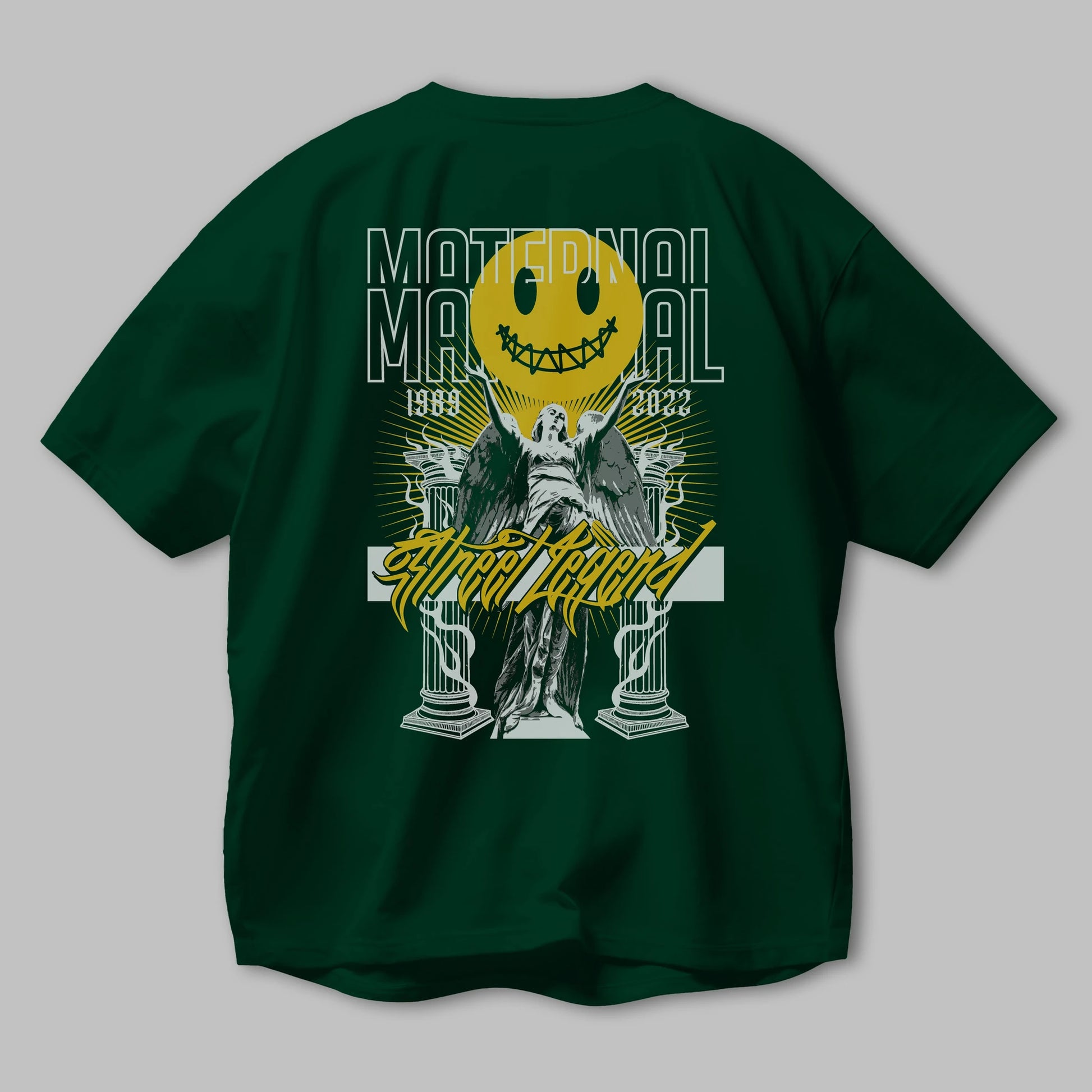 Maternal Street Legend Arka Baskılı Oversize t-shirt Erkek Kadın Unisex