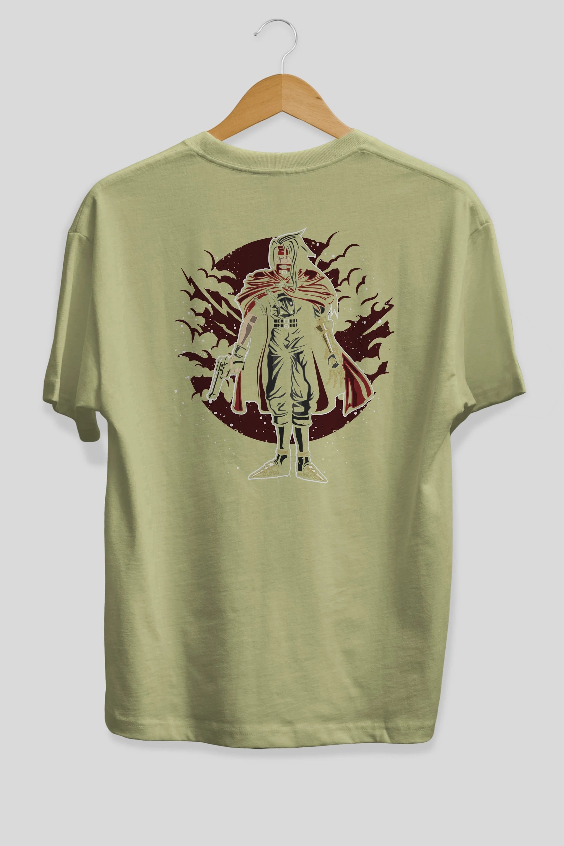 FINAL FANTASY Arka Baskılı Oversize t-shirt Erkek Kadın Unisex %100 Pamuk