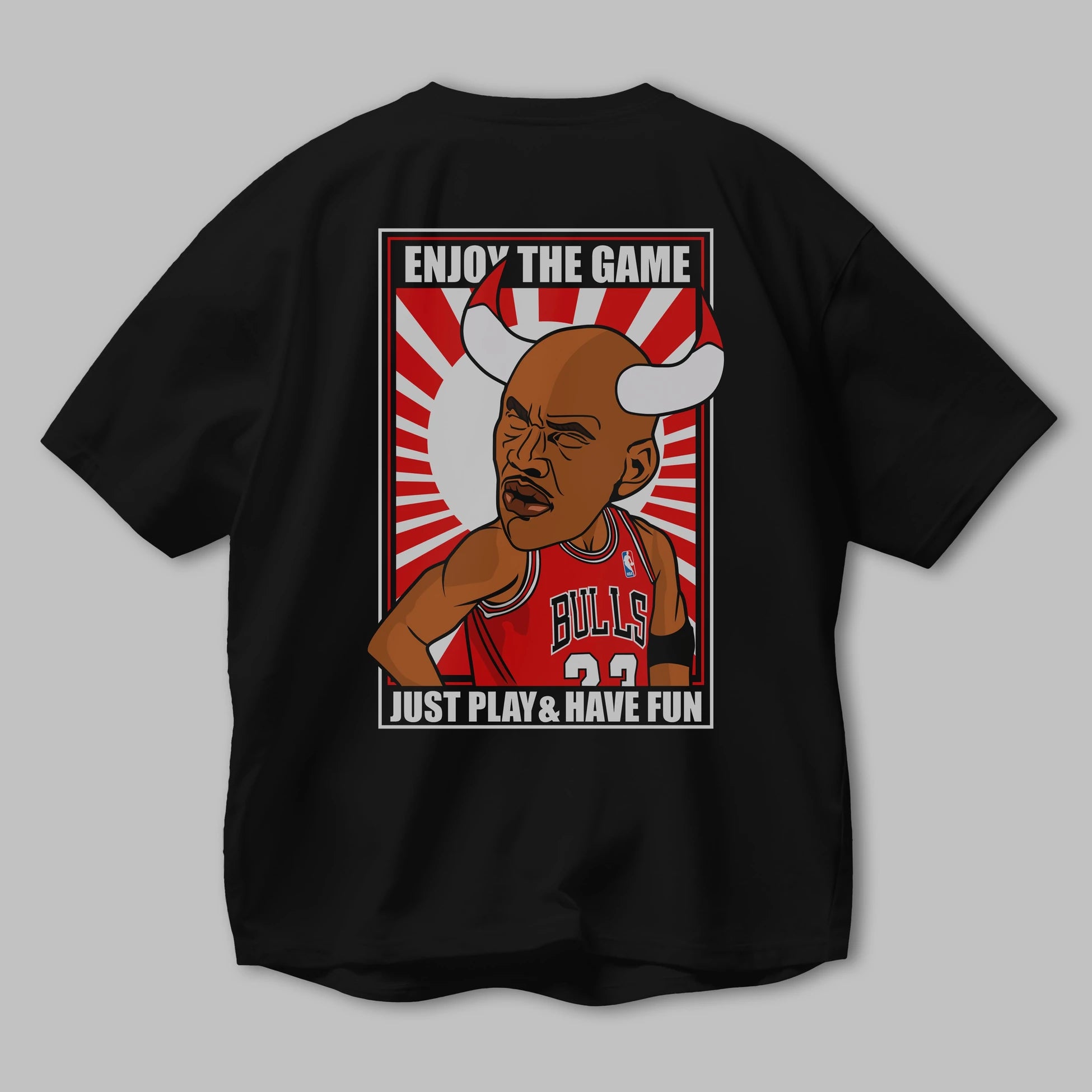 Michael Jordan Arka Baskılı Oversize t-shirt Erkek Kadın Unisex %100 Pamuk tişort
