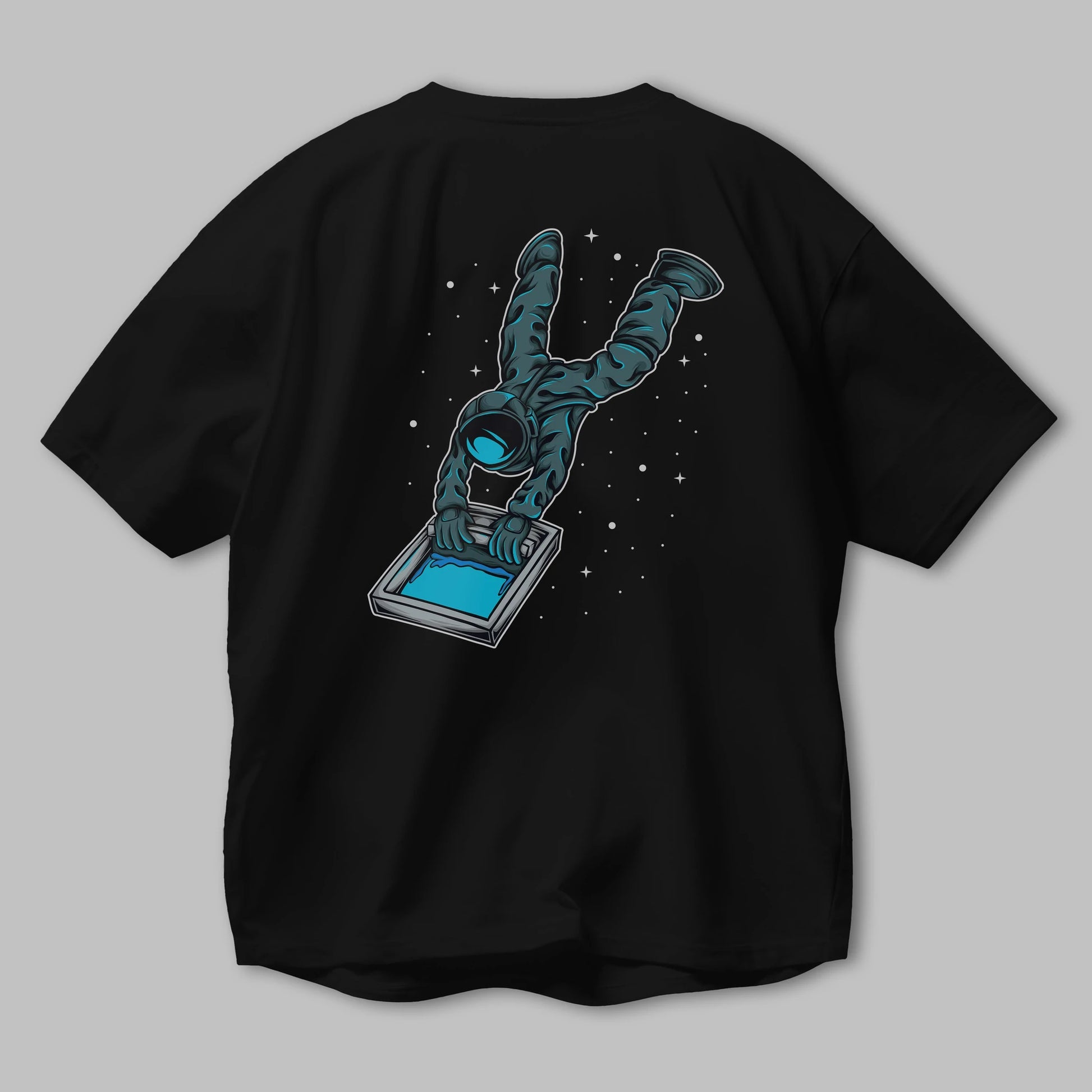 Astroscreen Arka Baskılı Oversize t-shirt Erkek Kadın Unisex