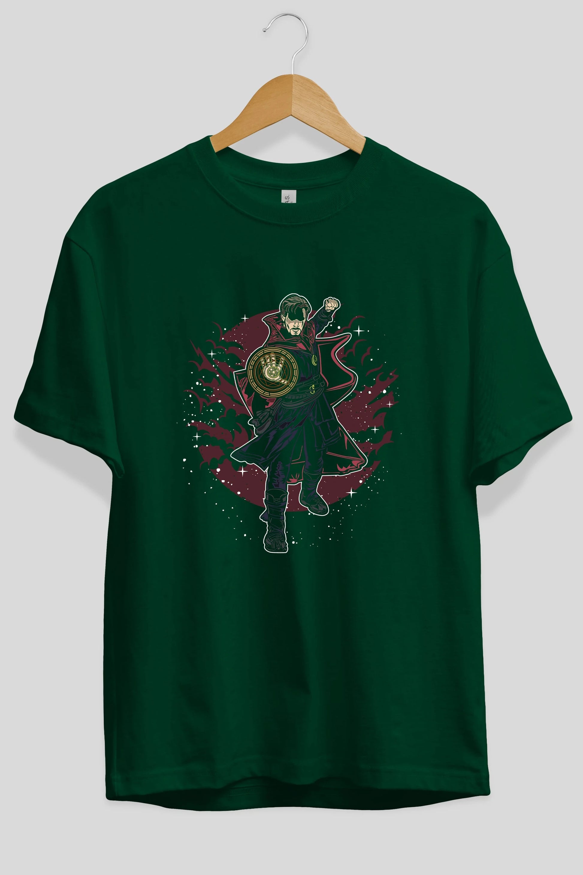 DOCTER STRANGE Ön Baskılı Oversize t-shirt Erkek Kadın Unisex %100 Pamuk tişort