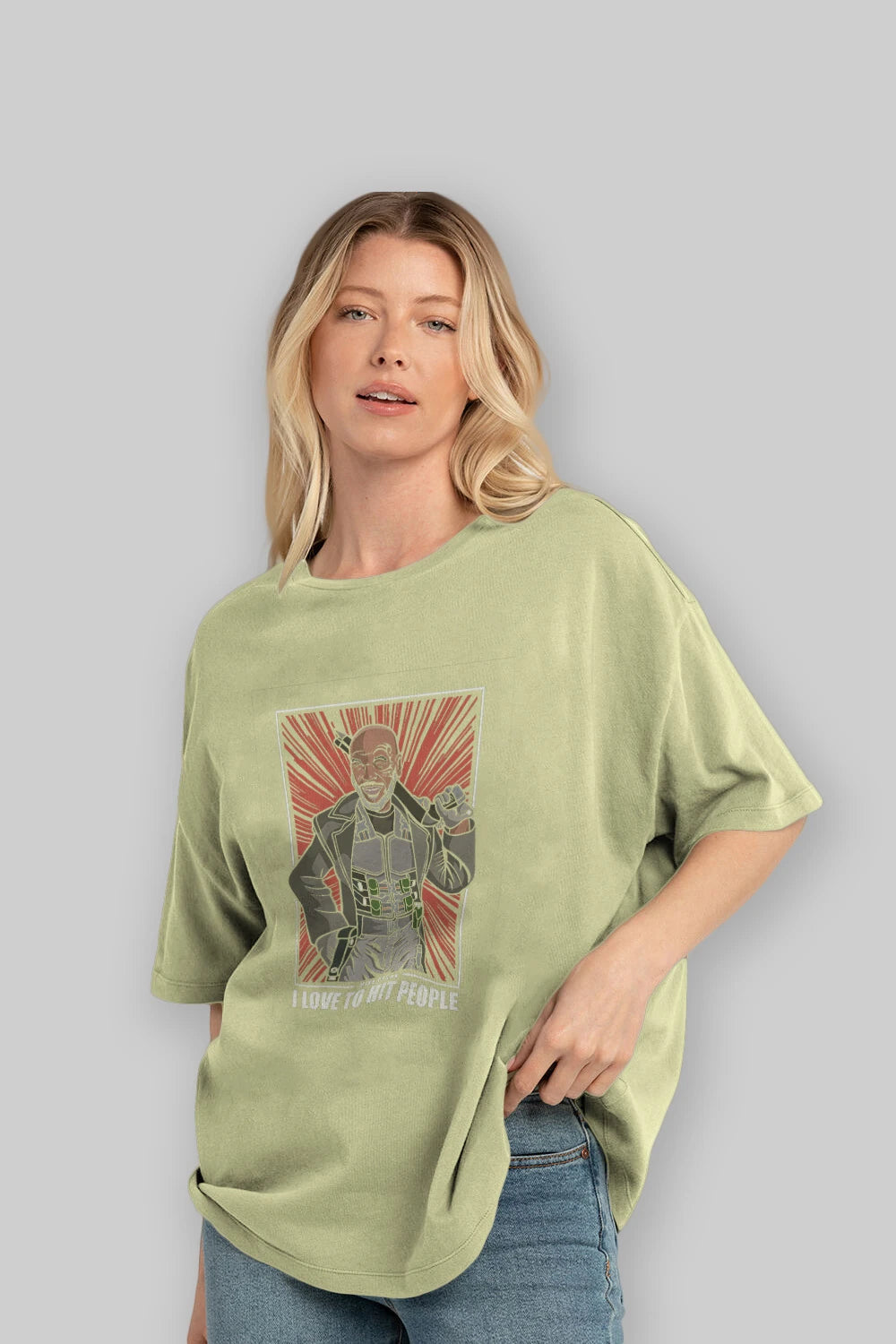Blade Tyson Ön Baskılı Oversize t-shirt Erkek Kadın Unisex %100 Pamuk tişort