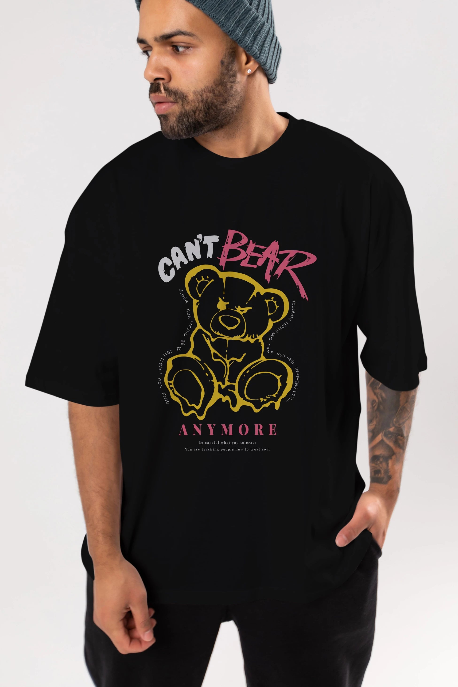 Cant Bear Anymore Ön Baskılı Oversize t-shirt Erkek Kadın Unisex