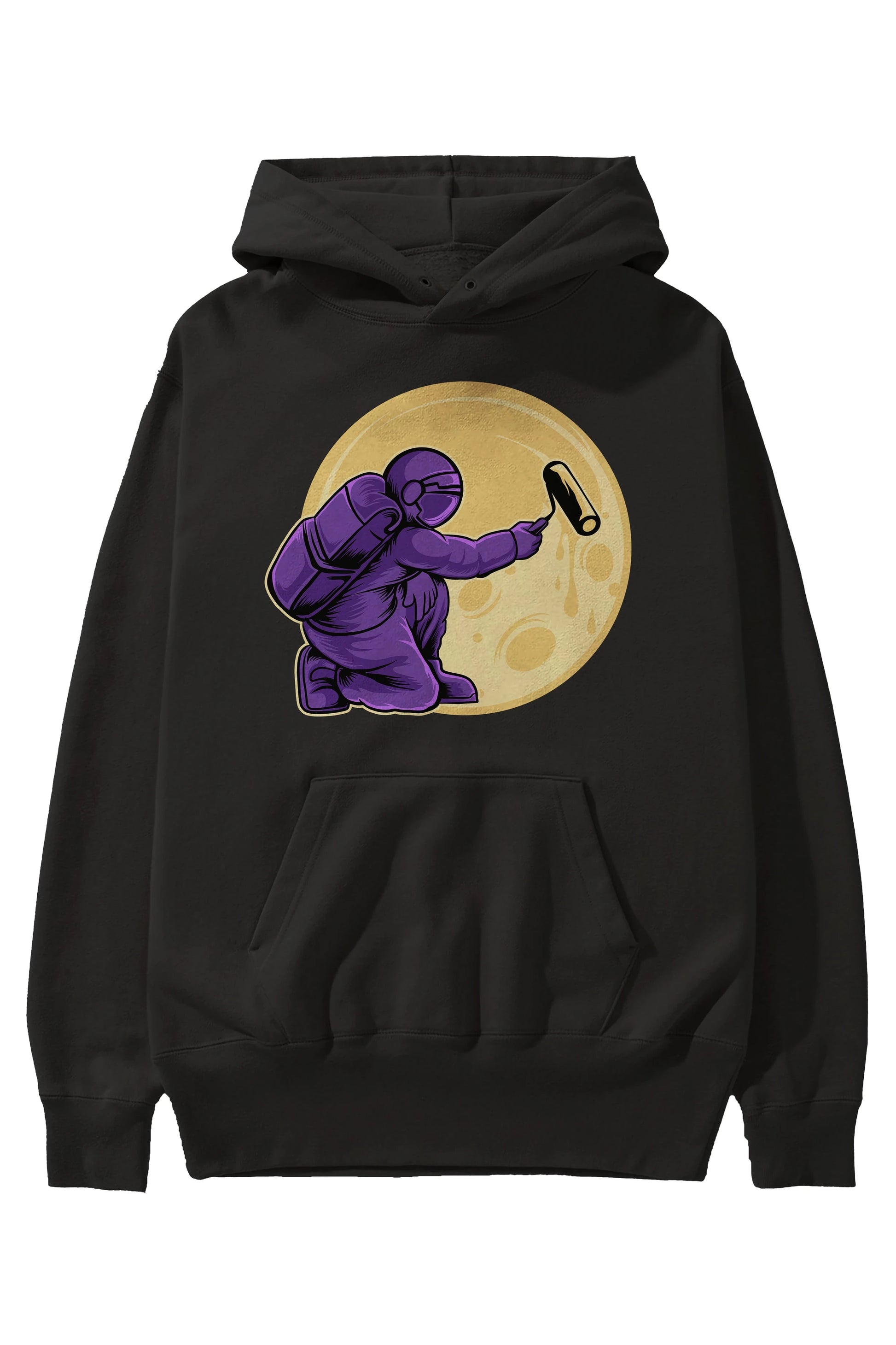 Astropaint Ön Baskılı Hoodie Oversize Kapüşonlu Sweatshirt Erkek Kadın Unisex