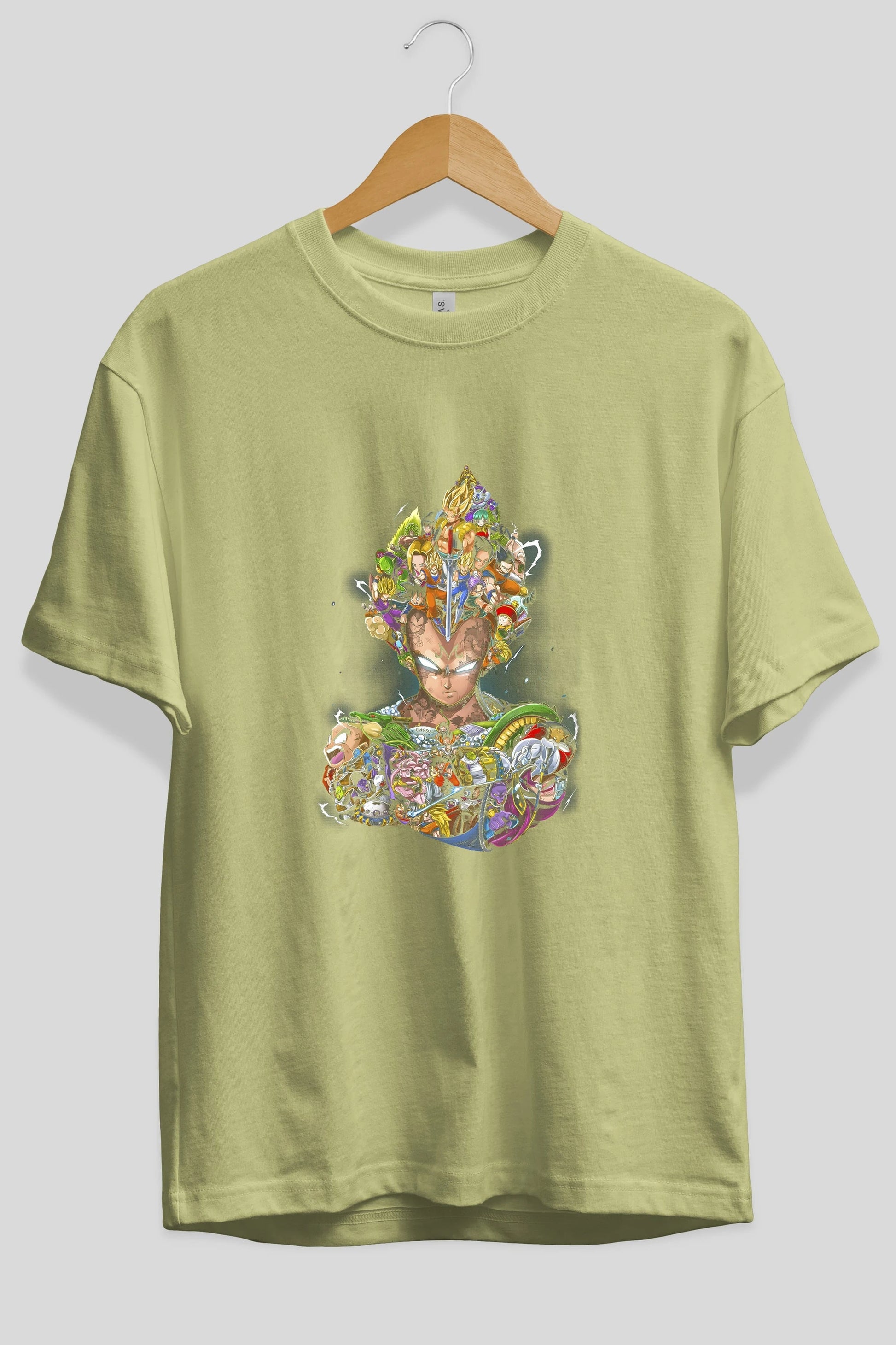DRAGON BALL ART (3) Anime Ön Baskılı Oversize t-shirt %100 pamuk Erkek Kadın Unisex