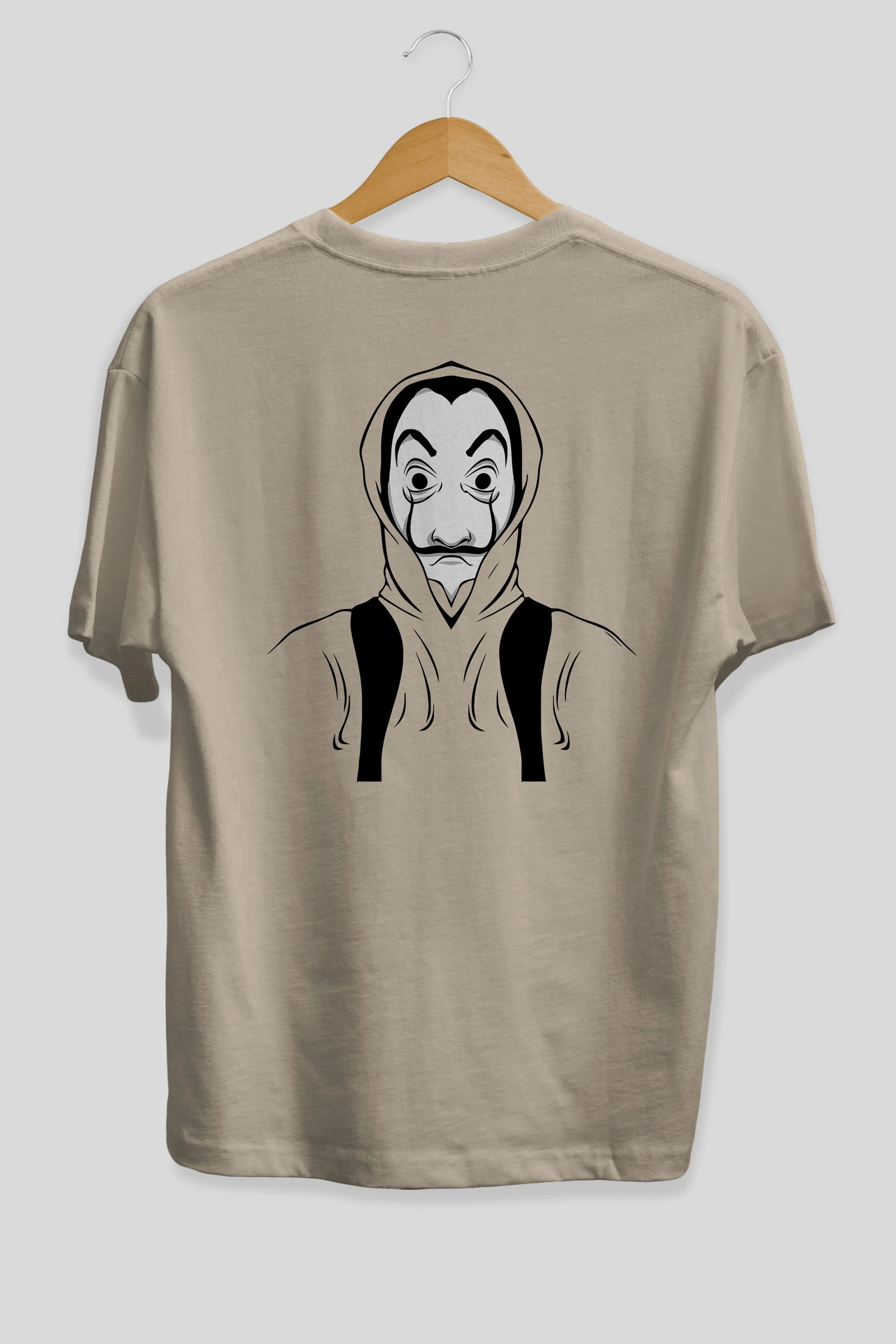 La Casa De Papel (7) Arka Baskılı Oversize t-shirt Erkek Kadın Unisex %100 Pamuk Bisiklet Yaka tişort