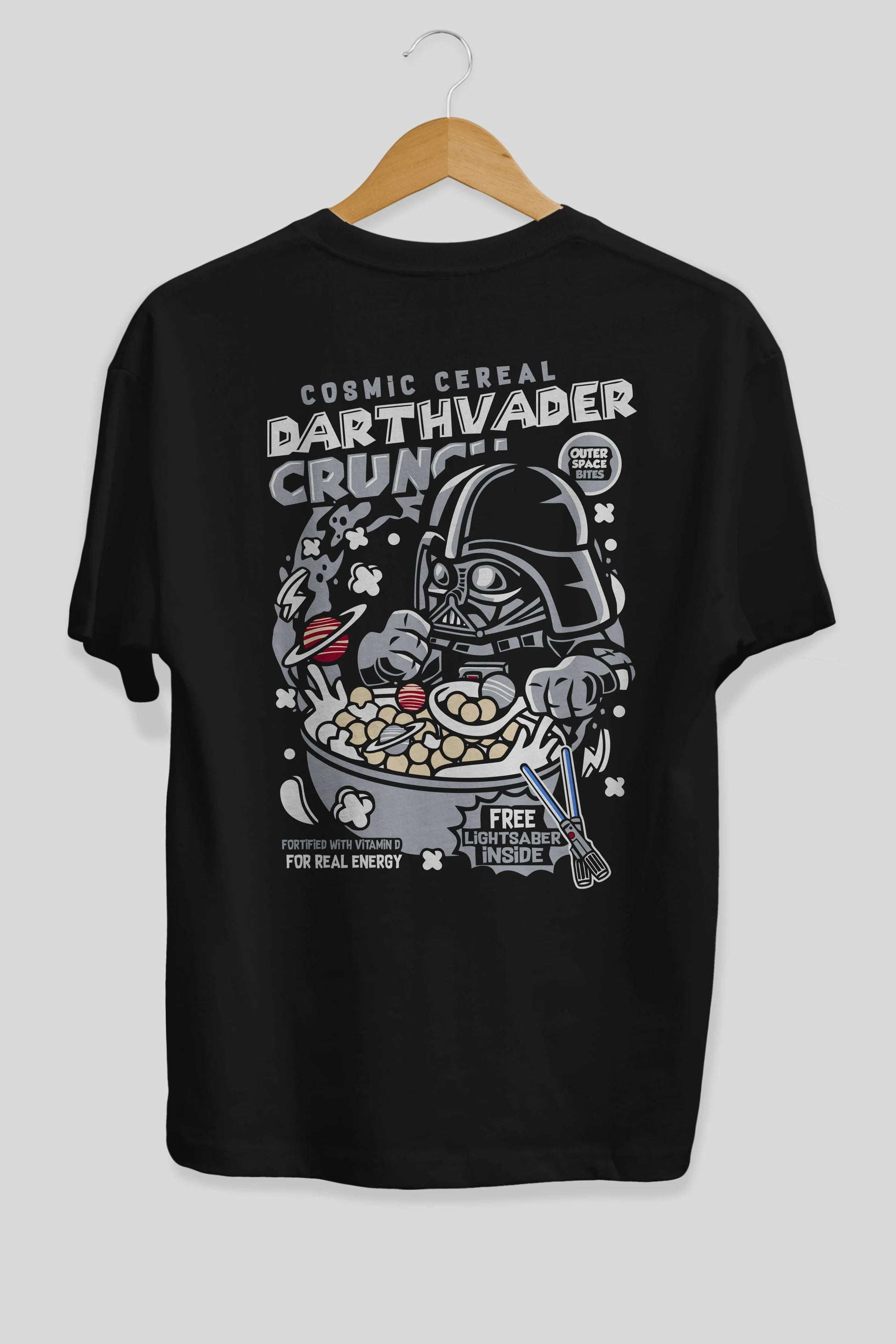 Darth Vader (2) Arka Baskılı Oversize t-shirt Erkek Kadın Unisex %100 Pamuk Bisiklet Yaka tişort