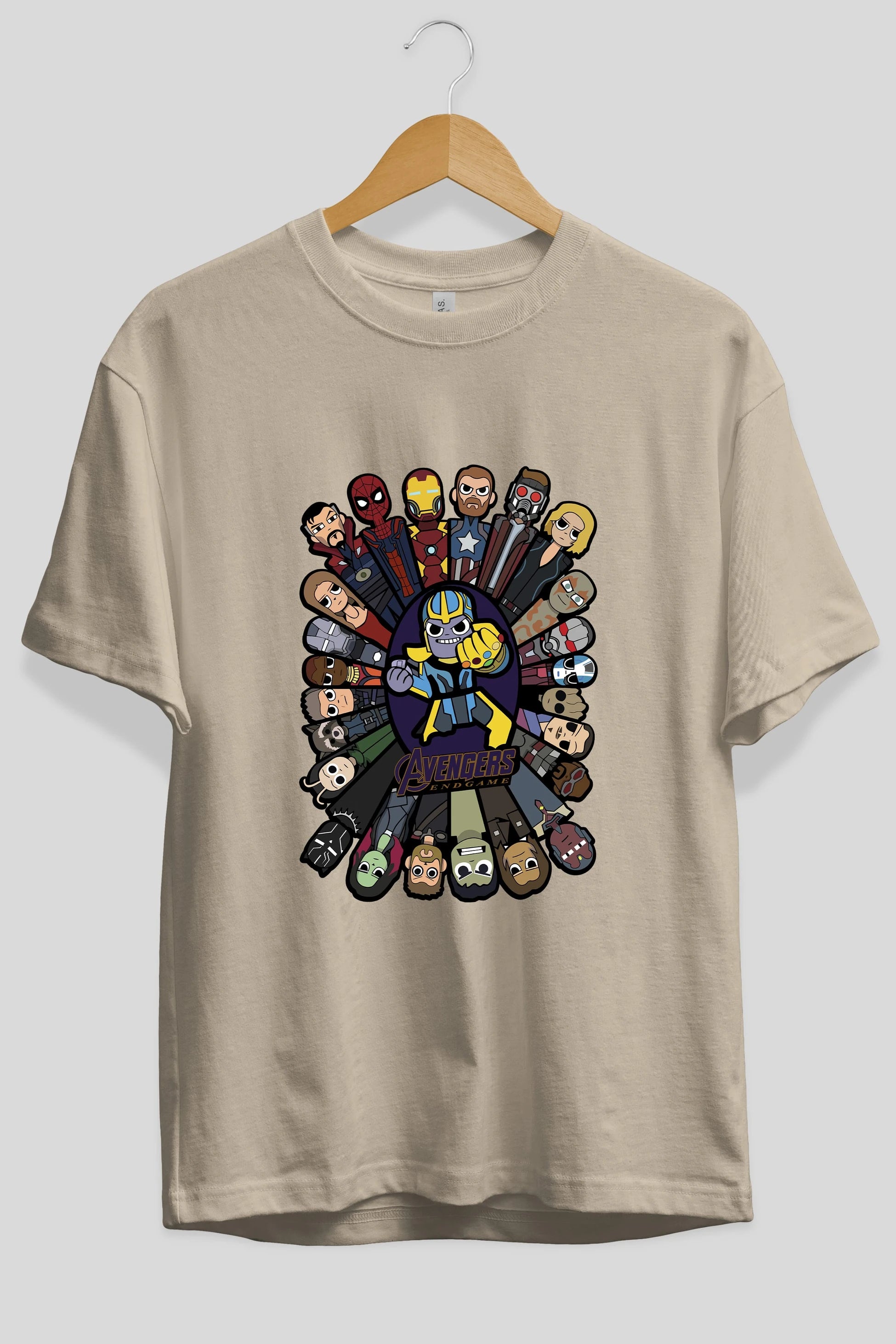 The Avengers (2) Ön Baskılı Oversize t-shirt Erkek Kadın Unisex %100 Pamuk Bisiklet Yaka tişort