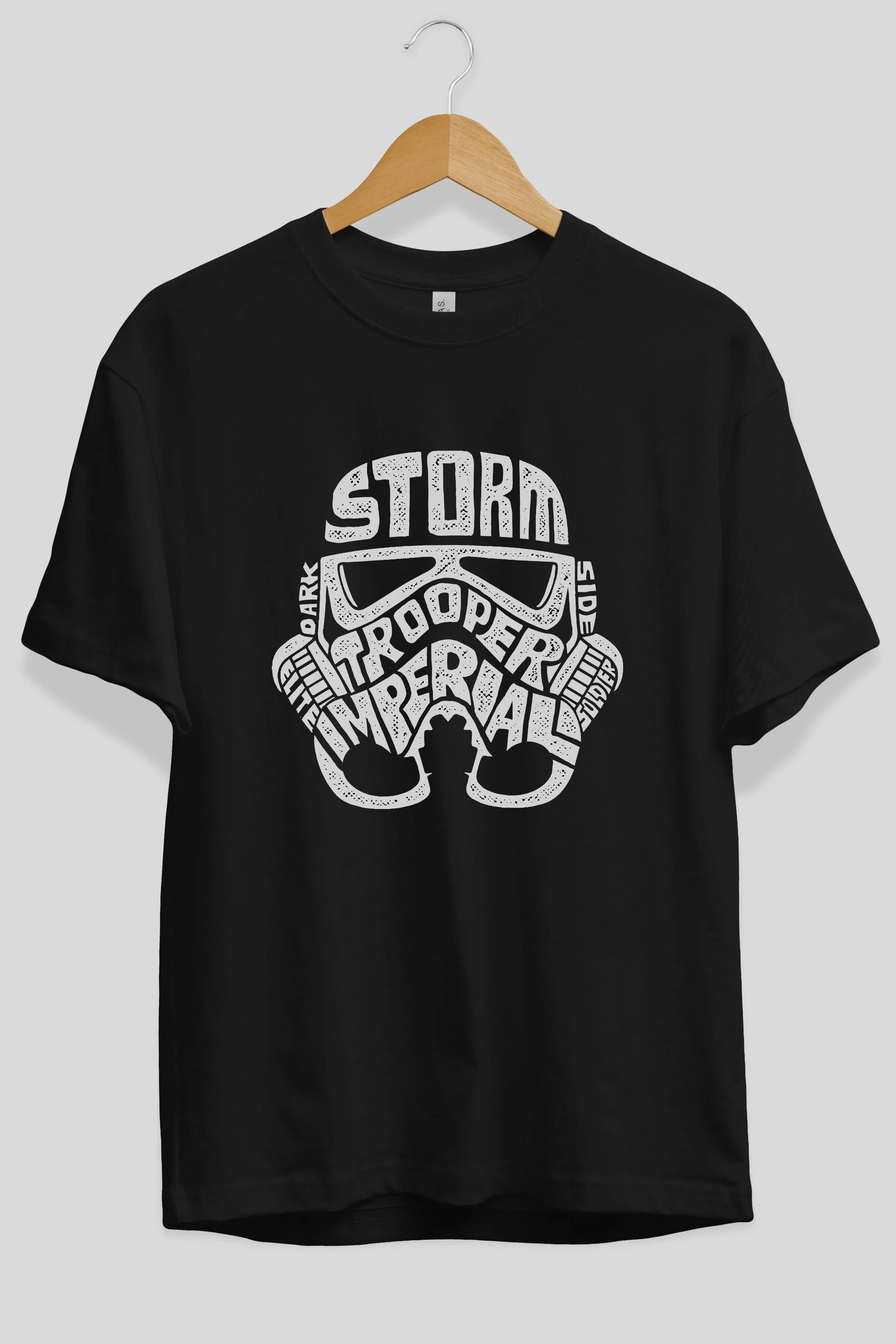Storm Trooper Ön Baskılı Oversize t-shirt %100 pamuk Erkek Kadın Unisex