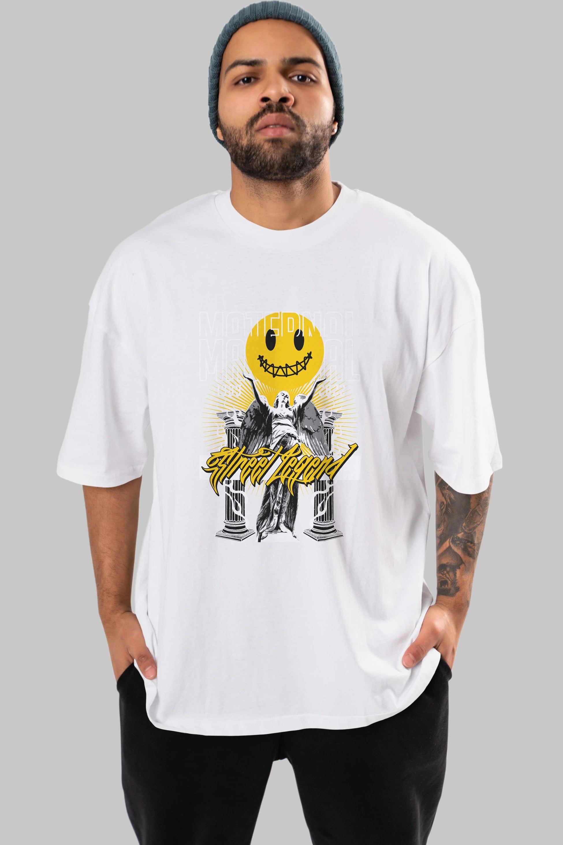 Maternal Street Legend Ön Baskılı Oversize t-shirt Erkek Kadın Unisex