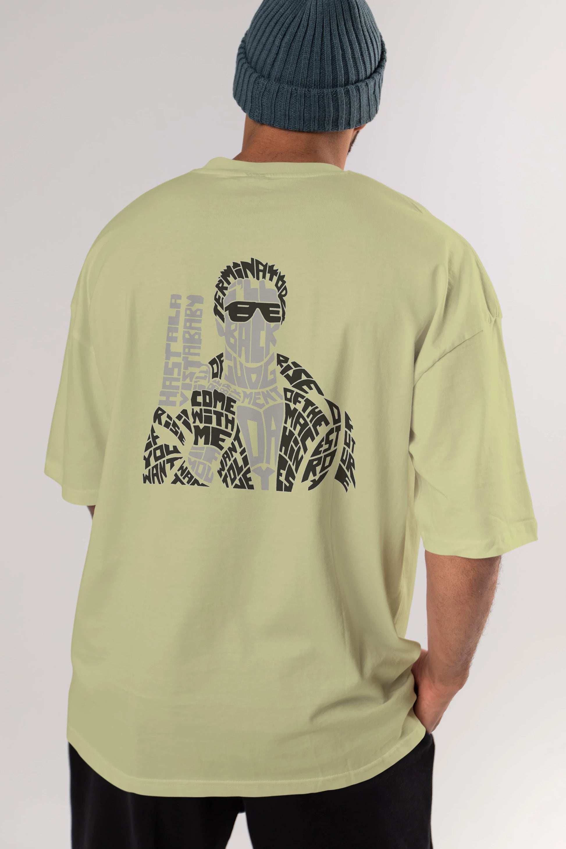 I_ll Be Back Arka Baskılı Oversize t-shirt %100 pamuk Erkek Kadın Unisex