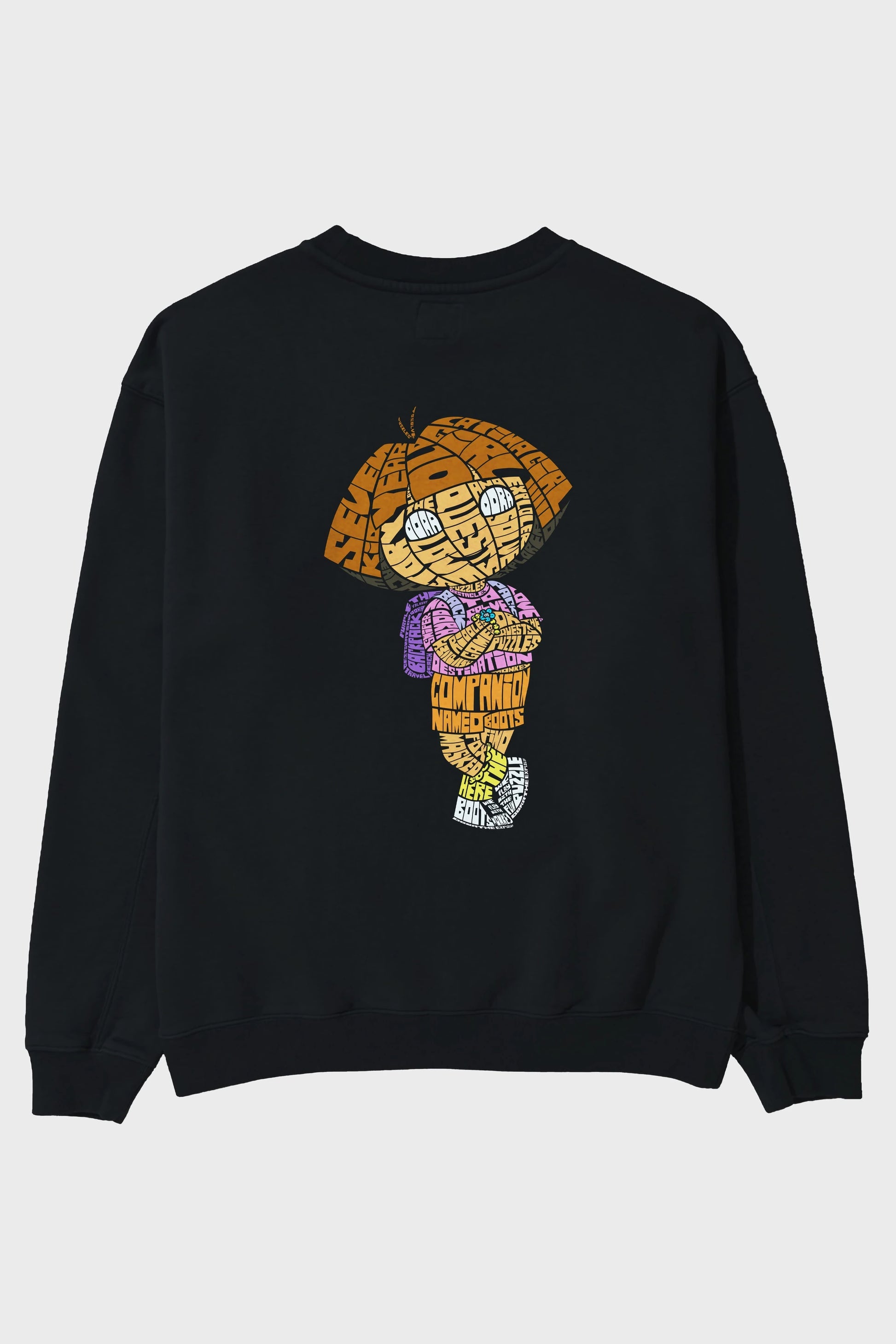 Dora Arka Baskılı Oversize Sweatshirt Erkek Kadın Unisex