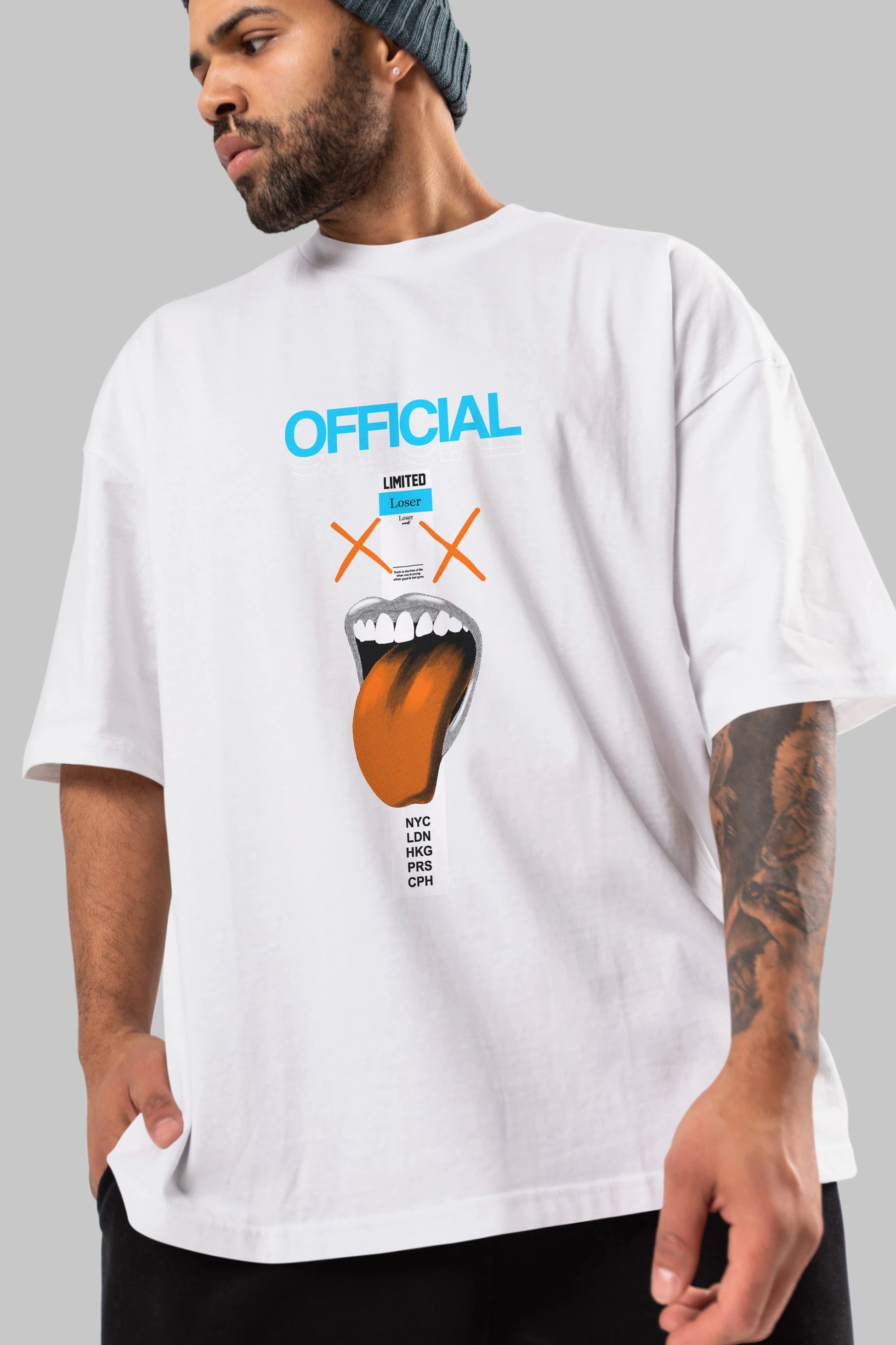 Official Loser Ön Baskılı Oversize t-shirt Erkek Kadın Unisex