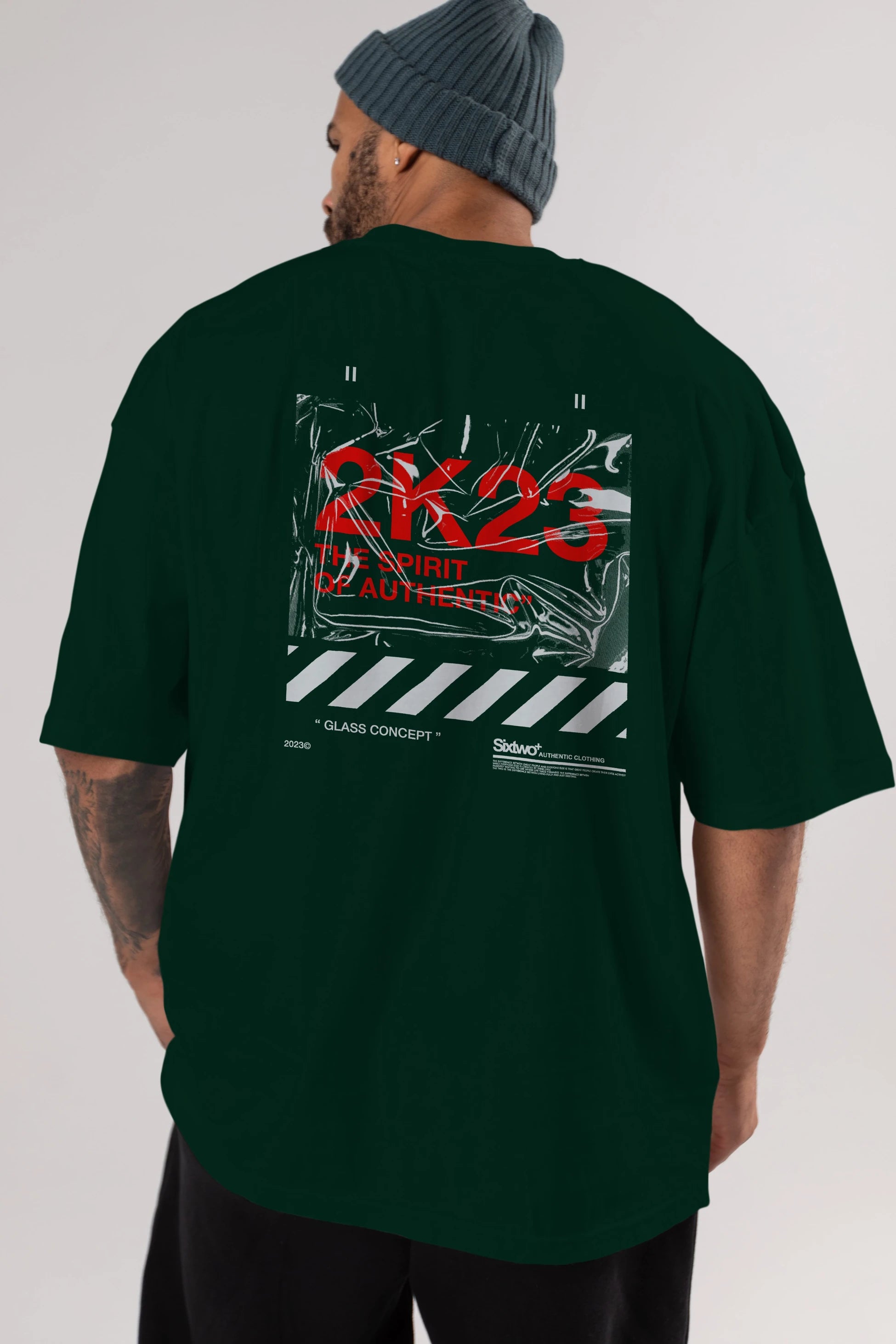 The Spirit Arka Baskılı Oversize t-shirt Erkek Kadın Unisex