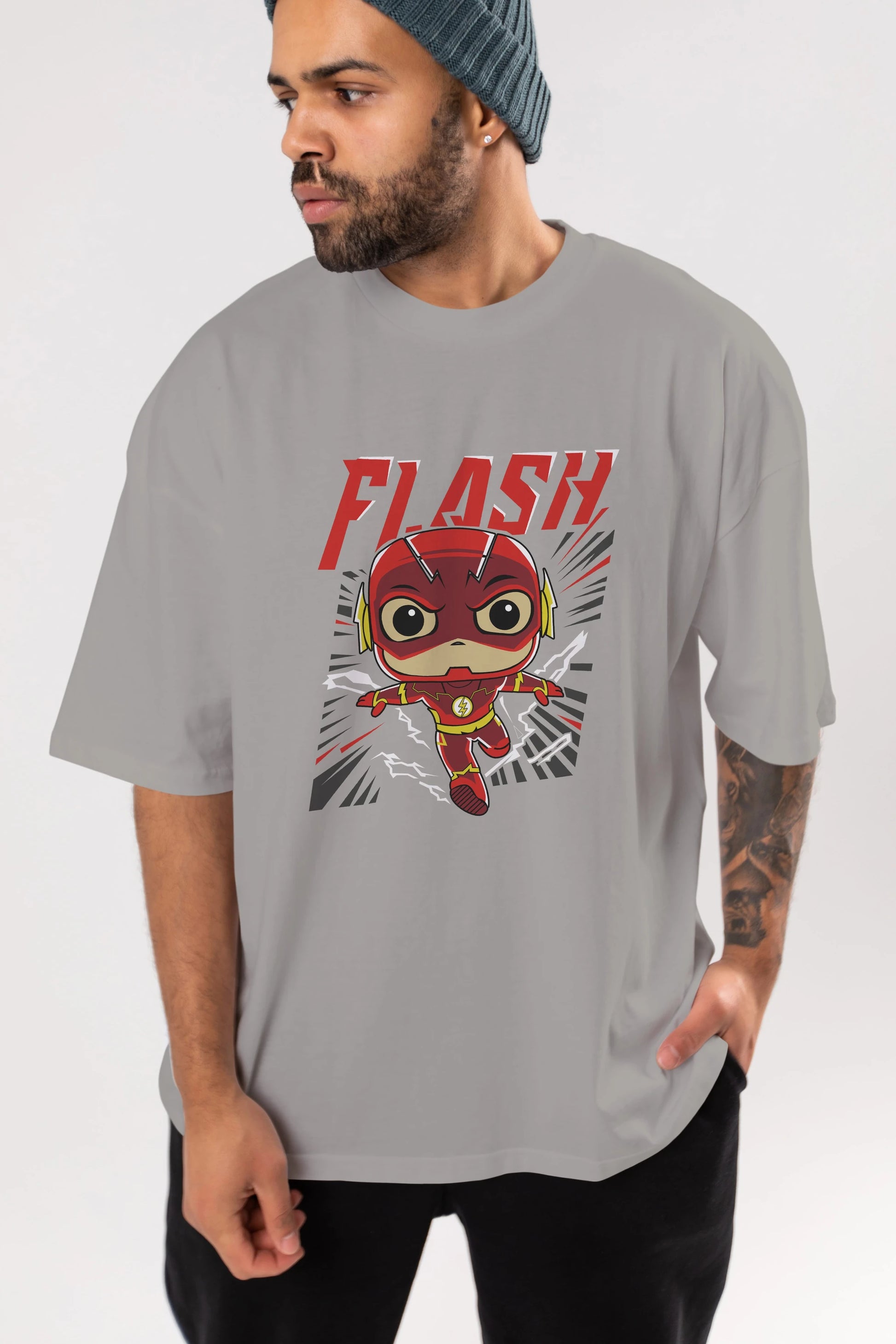 Flash Avengers (4) Ön Baskılı Oversize t-shirt Erkek Kadın Unisex %100 Pamuk Bisiklet Yaka tişort