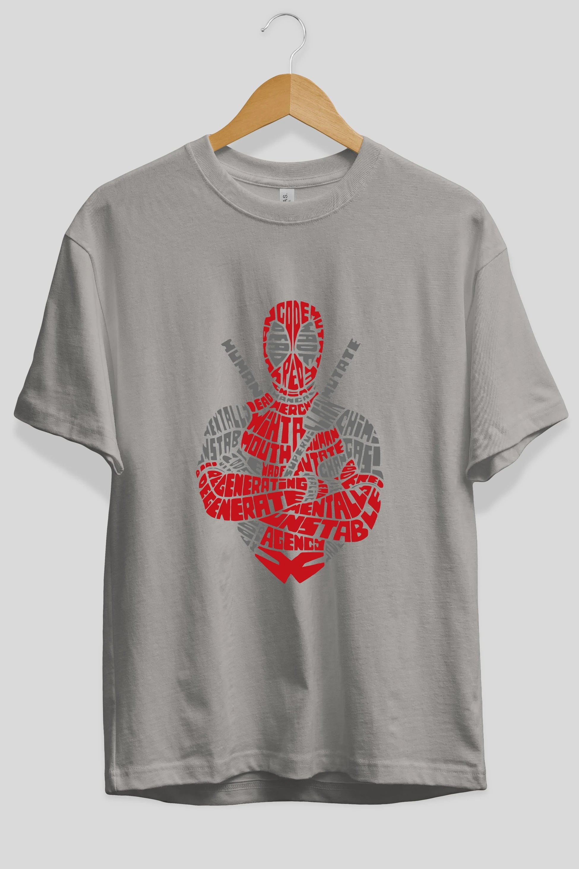 Deadpool (16) Ön Baskılı Oversize t-shirt Erkek Kadın Unisex %100 Pamuk Bisiklet Yaka tişort