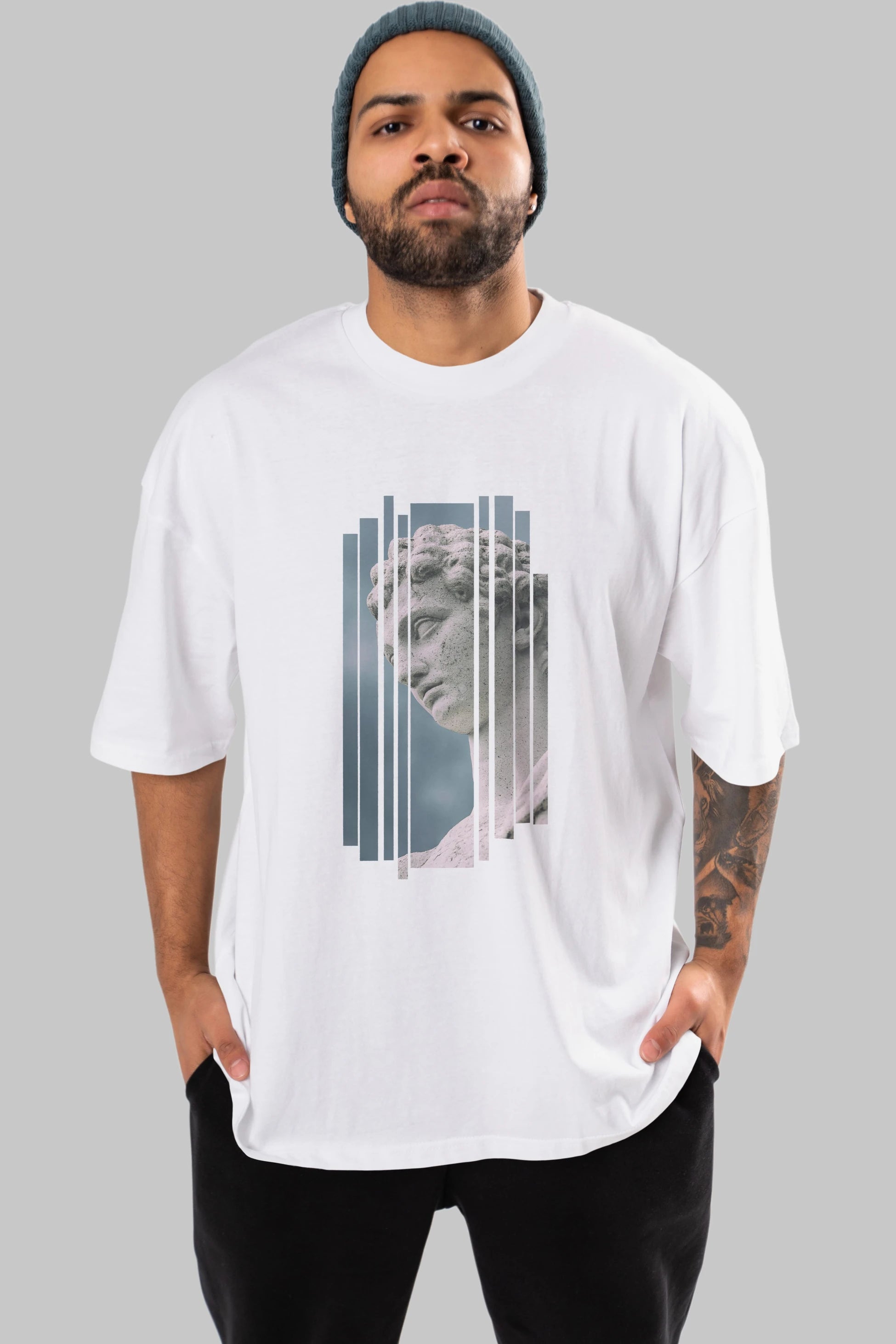 Aesthetic Sculpture Art Ön Baskılı Oversize t-shirt Erkek Kadın Unisex