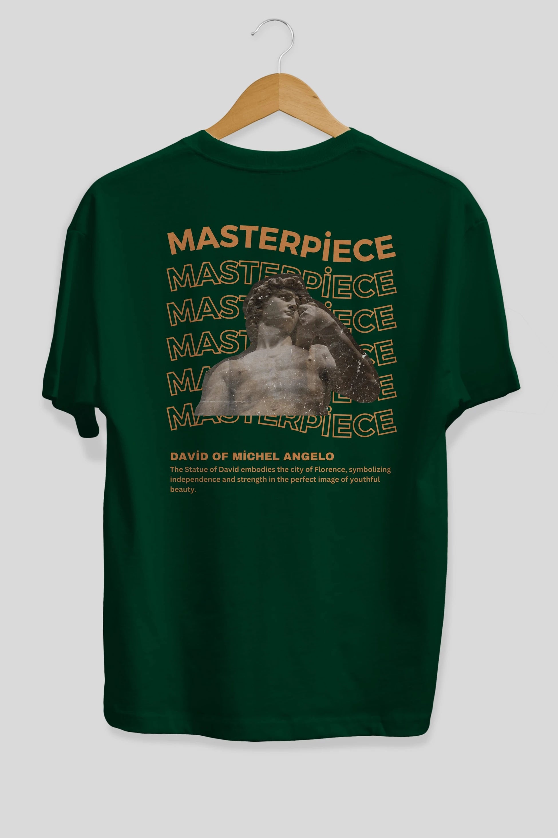 Masterpiece Yazılı Arka Baskılı Oversize t-shirt Erkek Kadın Unisex