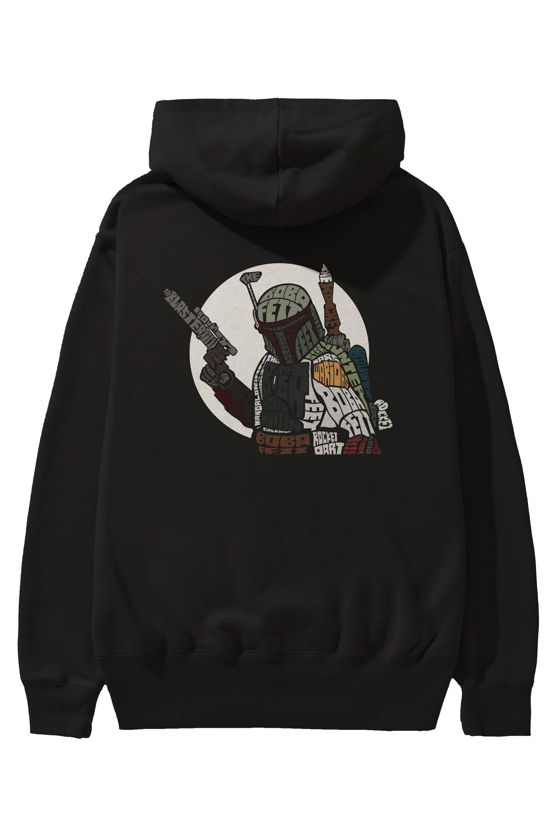Boba Fett Arka Baskılı Hoodie Oversize Kapüşonlu Sweatshirt Erkek Kadın Unisex