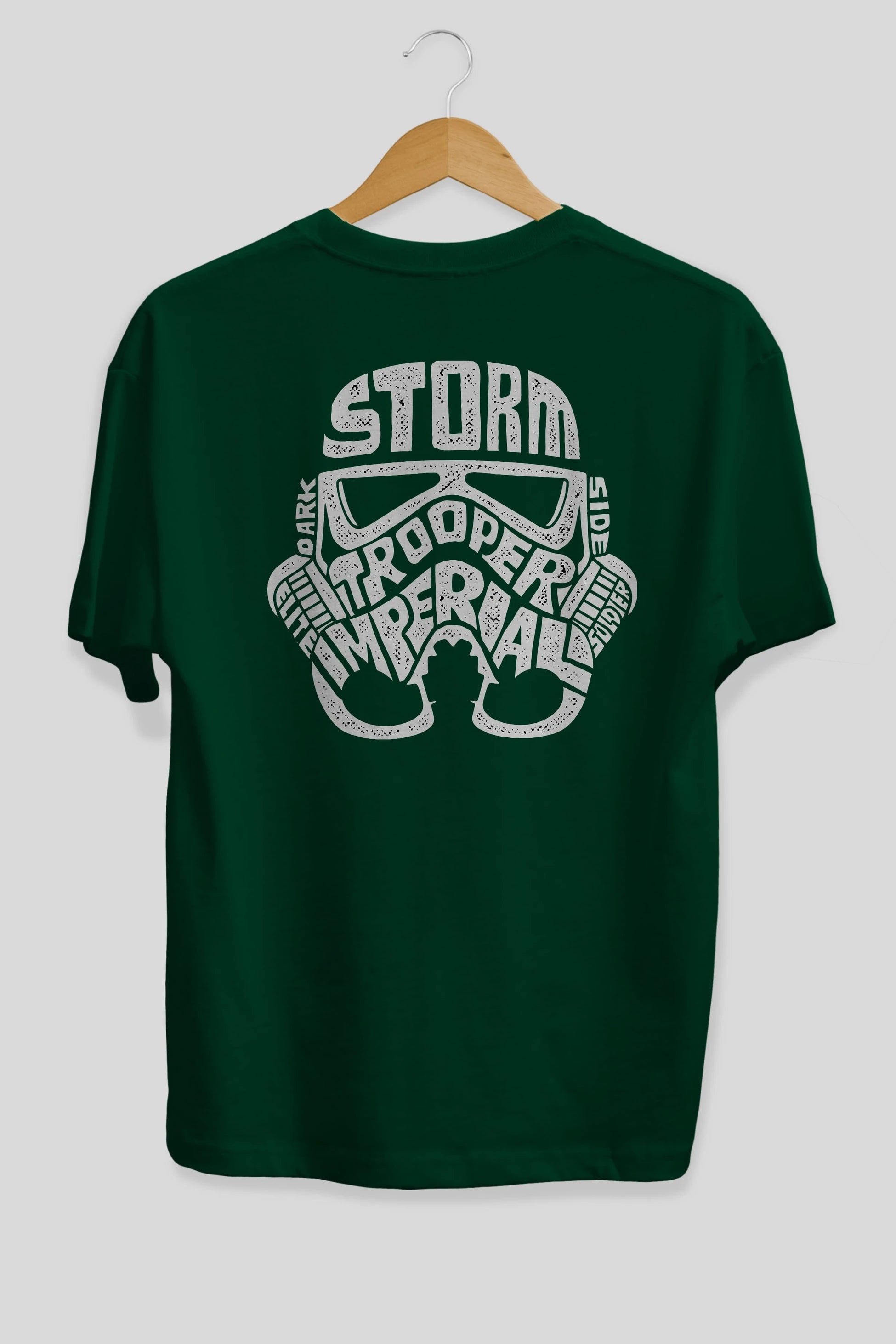 Storm Trooper Arka Baskılı Oversize t-shirt %100 pamuk Erkek Kadın Unisex