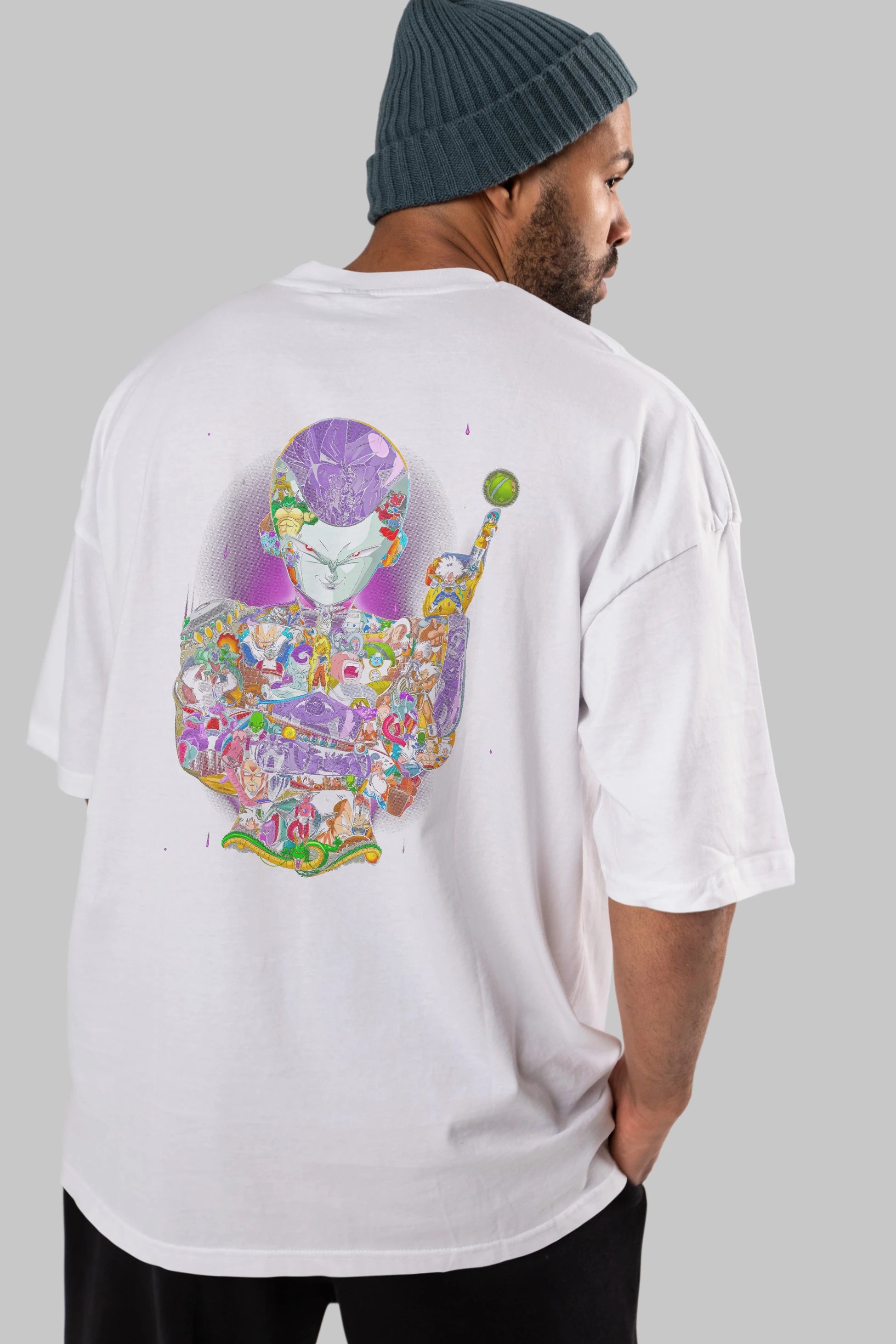 DRAGON BALL ART (4) Anime Arka Baskılı Oversize t-shirt Erkek Kadın Unisex