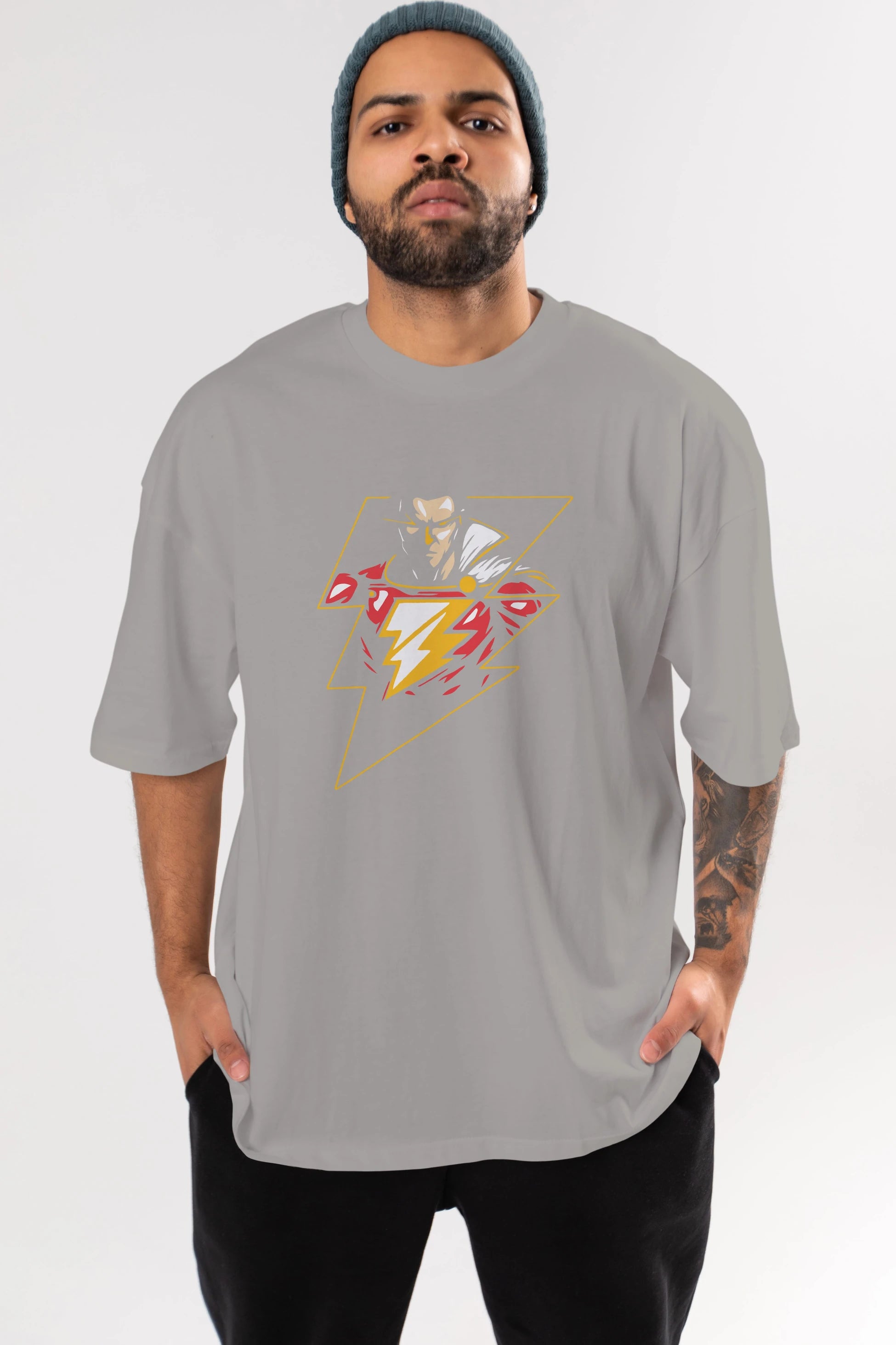 Flash Avengers (3) Ön Baskılı Oversize t-shirt Erkek Kadın Unisex %100 Pamuk Bisiklet Yaka tişort