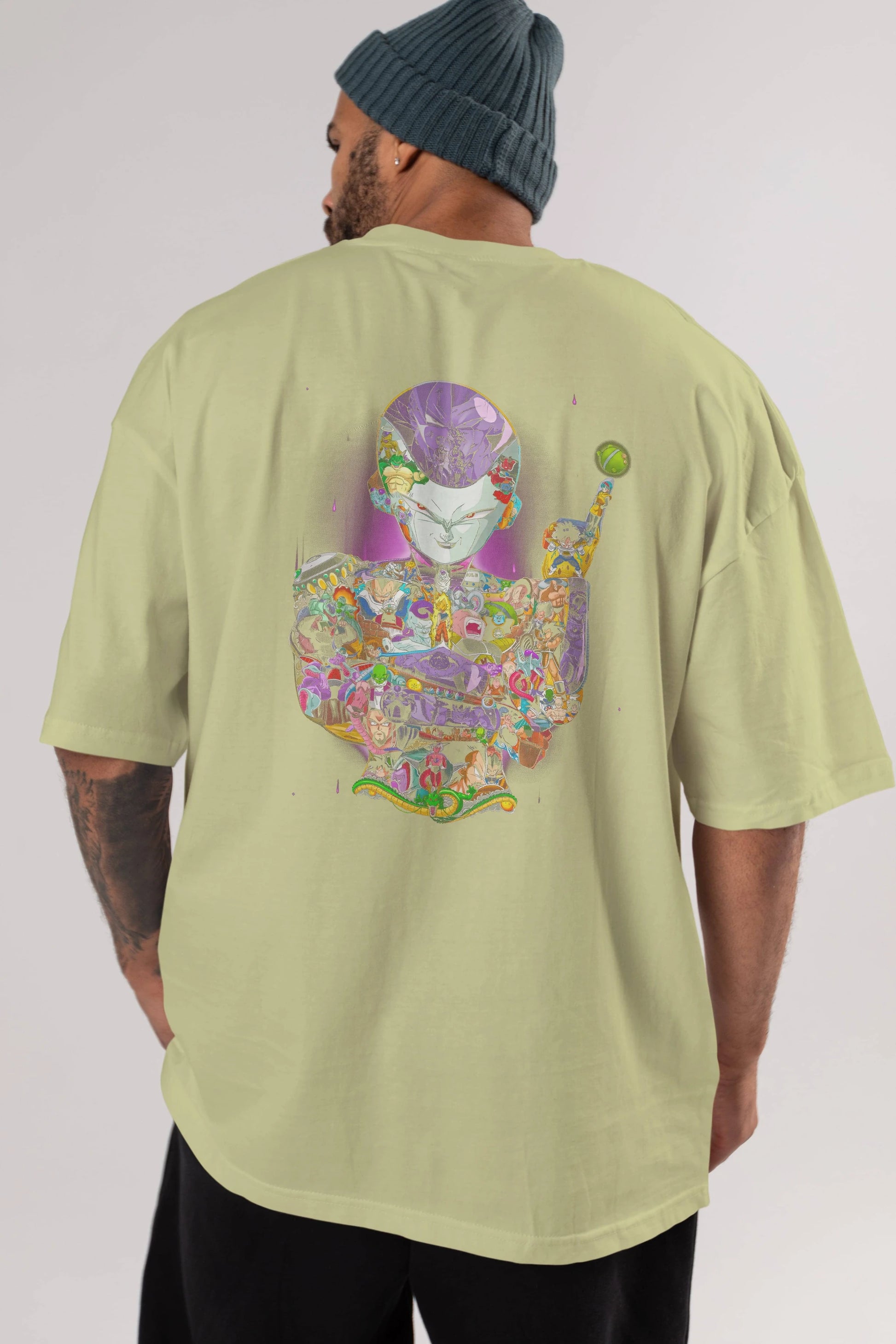DRAGON BALL ART (4) Anime Arka Baskılı Oversize t-shirt Erkek Kadın Unisex