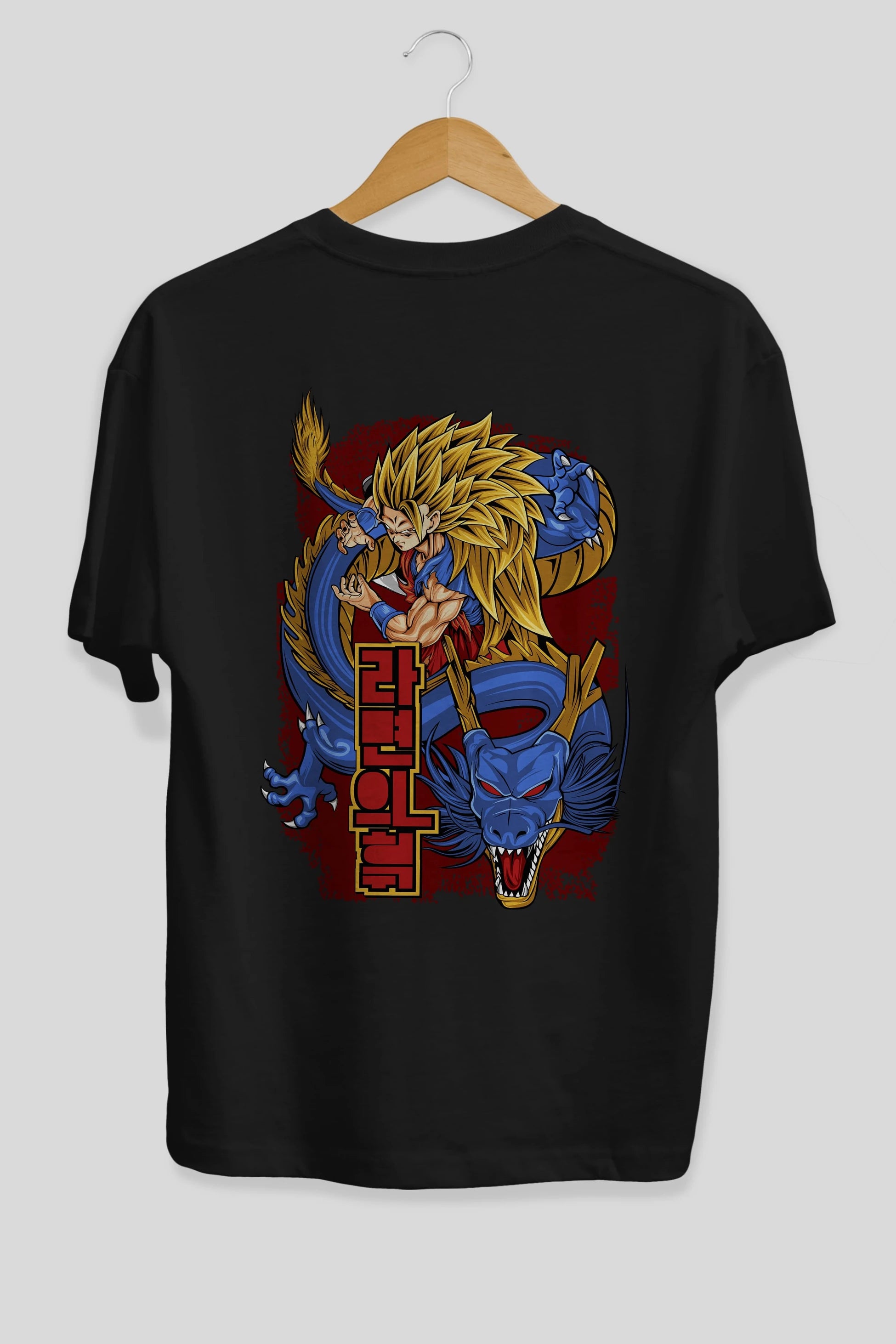 DRAGON BALL Z Anime Arka Baskılı Oversize t-shirt Erkek Kadın Unisex