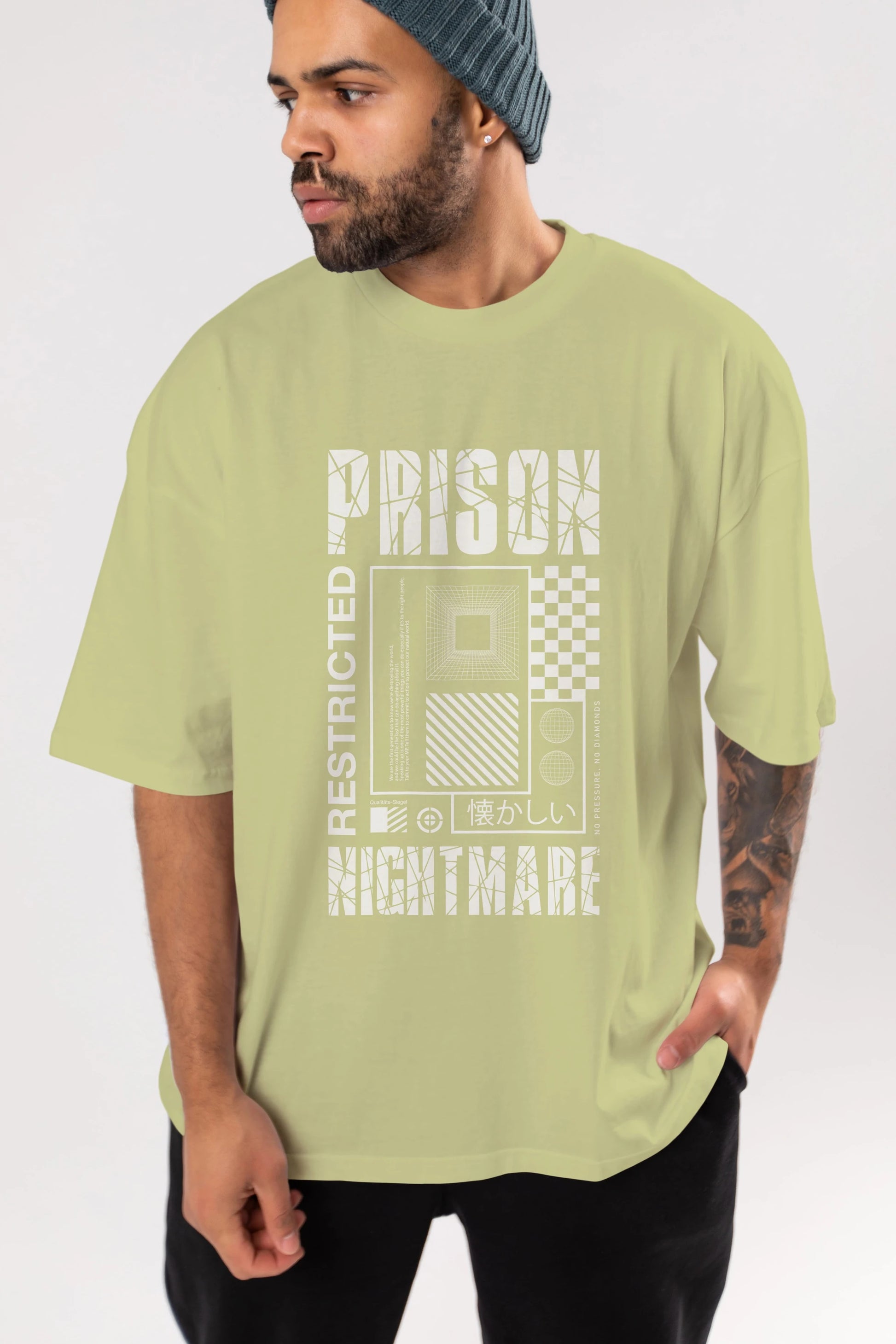 Prison Nightmare Ön Baskılı Oversize t-shirt Erkek Kadın Unisex