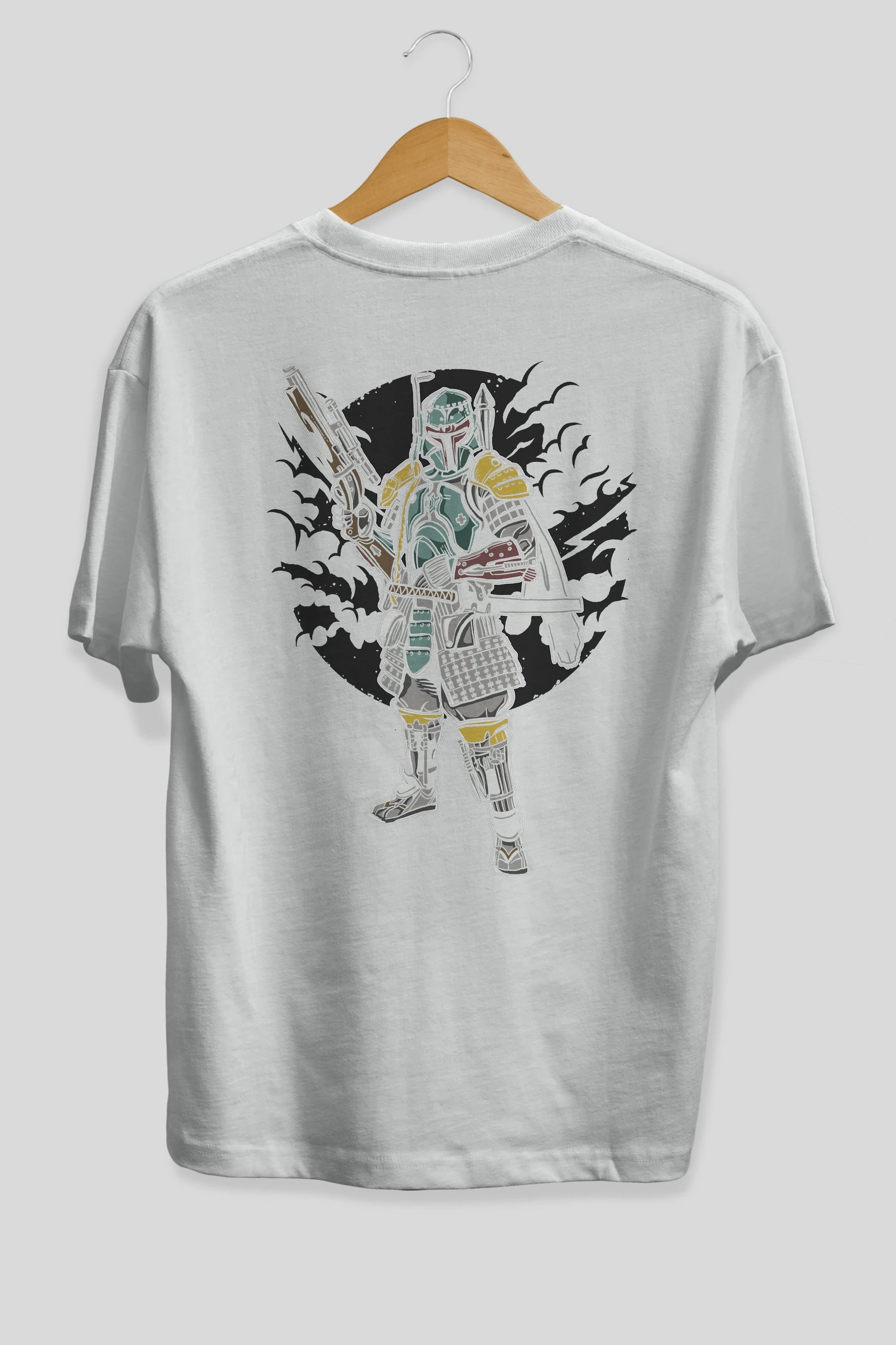 Ronin Hunter Arka Baskılı Oversize t-shirt Erkek Kadın Unisex %100 Pamuk