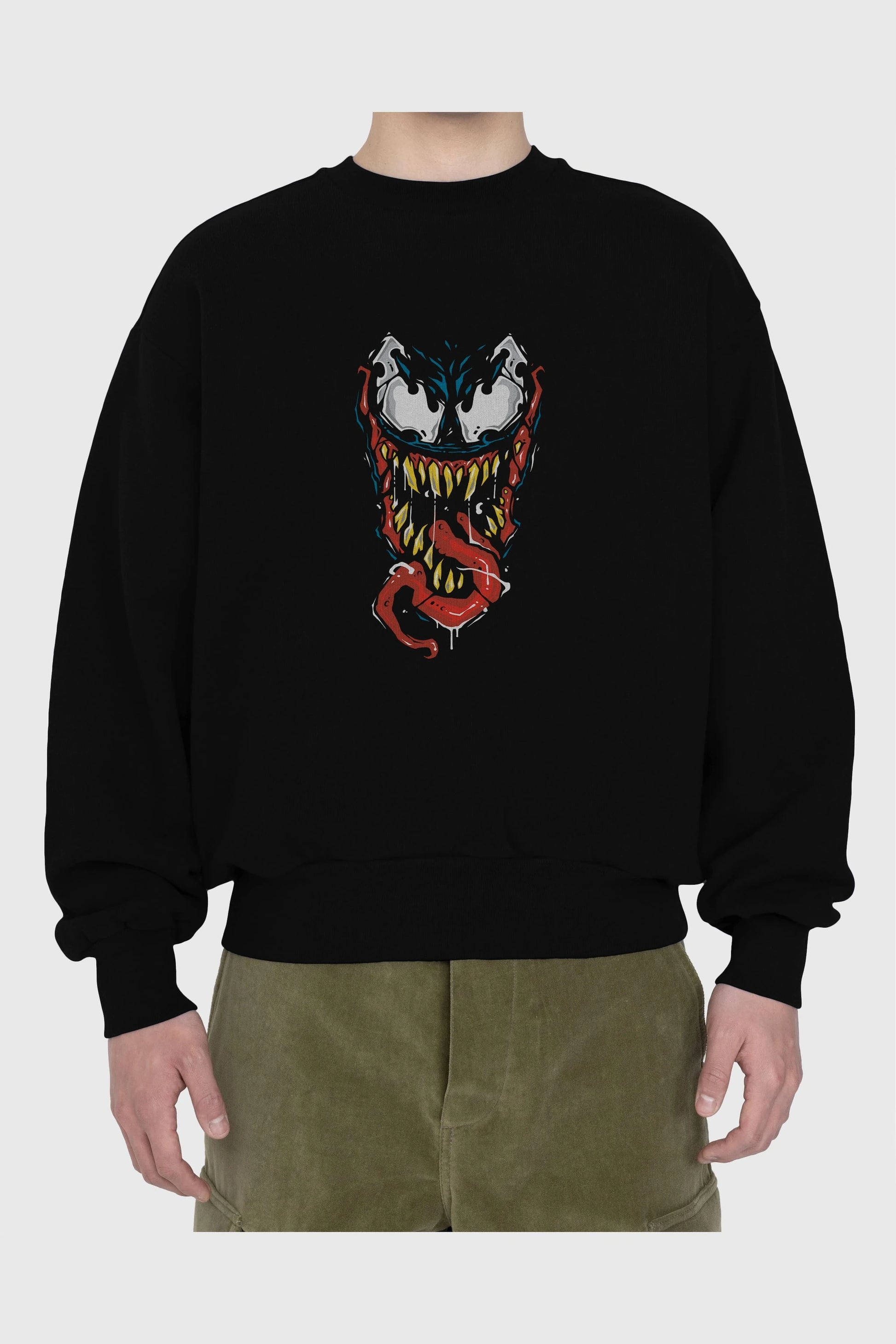 Venom (15) Ön Baskılı Oversize Sweatshirt Erkek Kadın Unisex