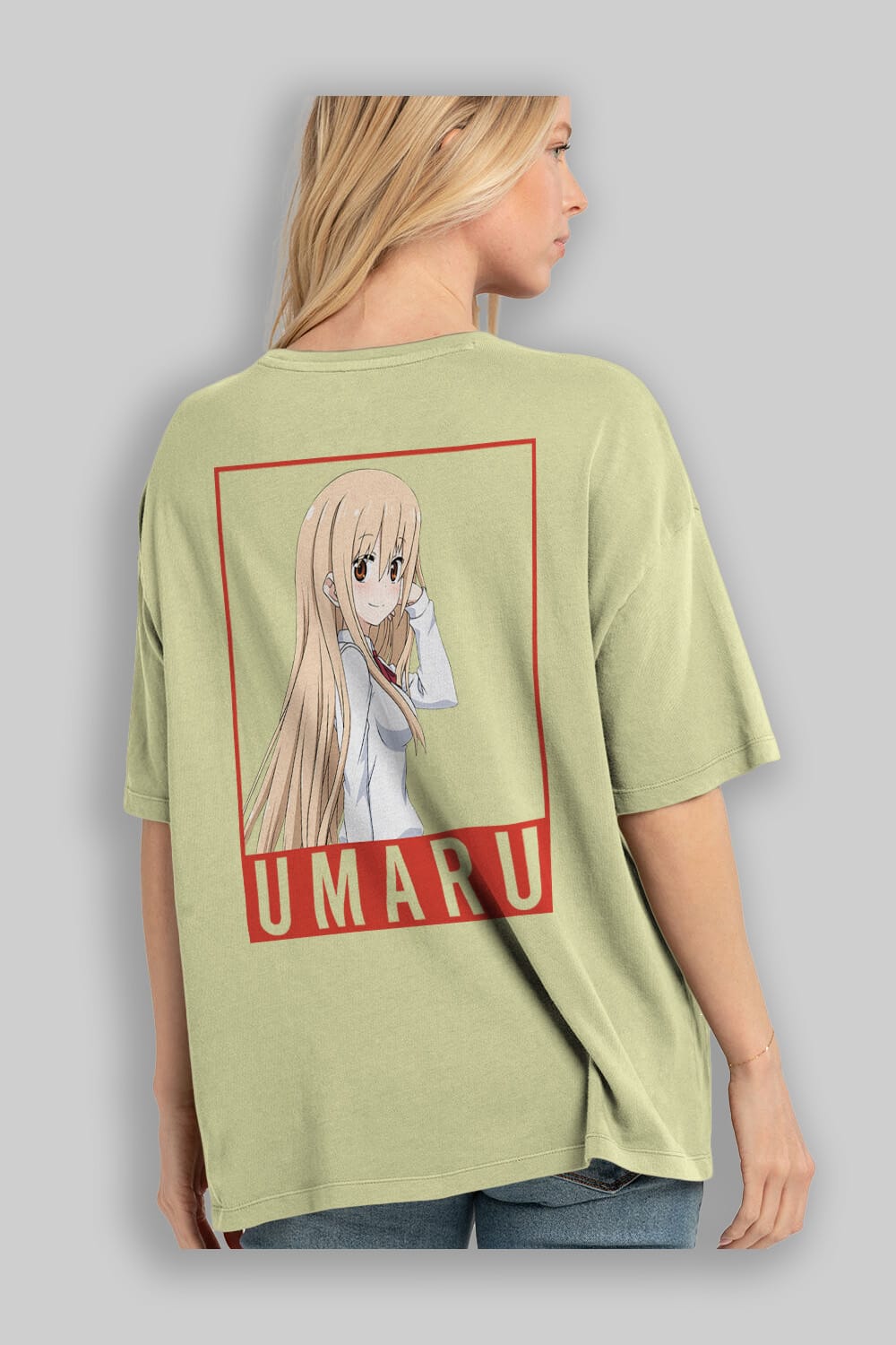 Umaru Doma 2 Anime Arka Baskılı Oversize t-shirt Erkek Kadın Unisex