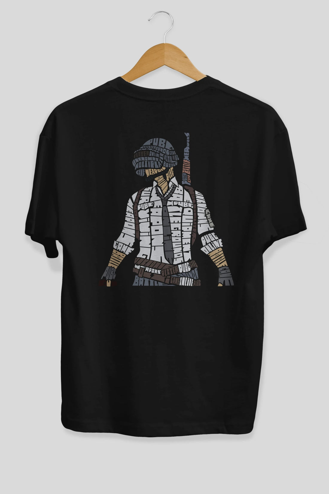Pubg Arka Baskılı Oversize t-shirt %100 pamuk Erkek Kadın Unisex