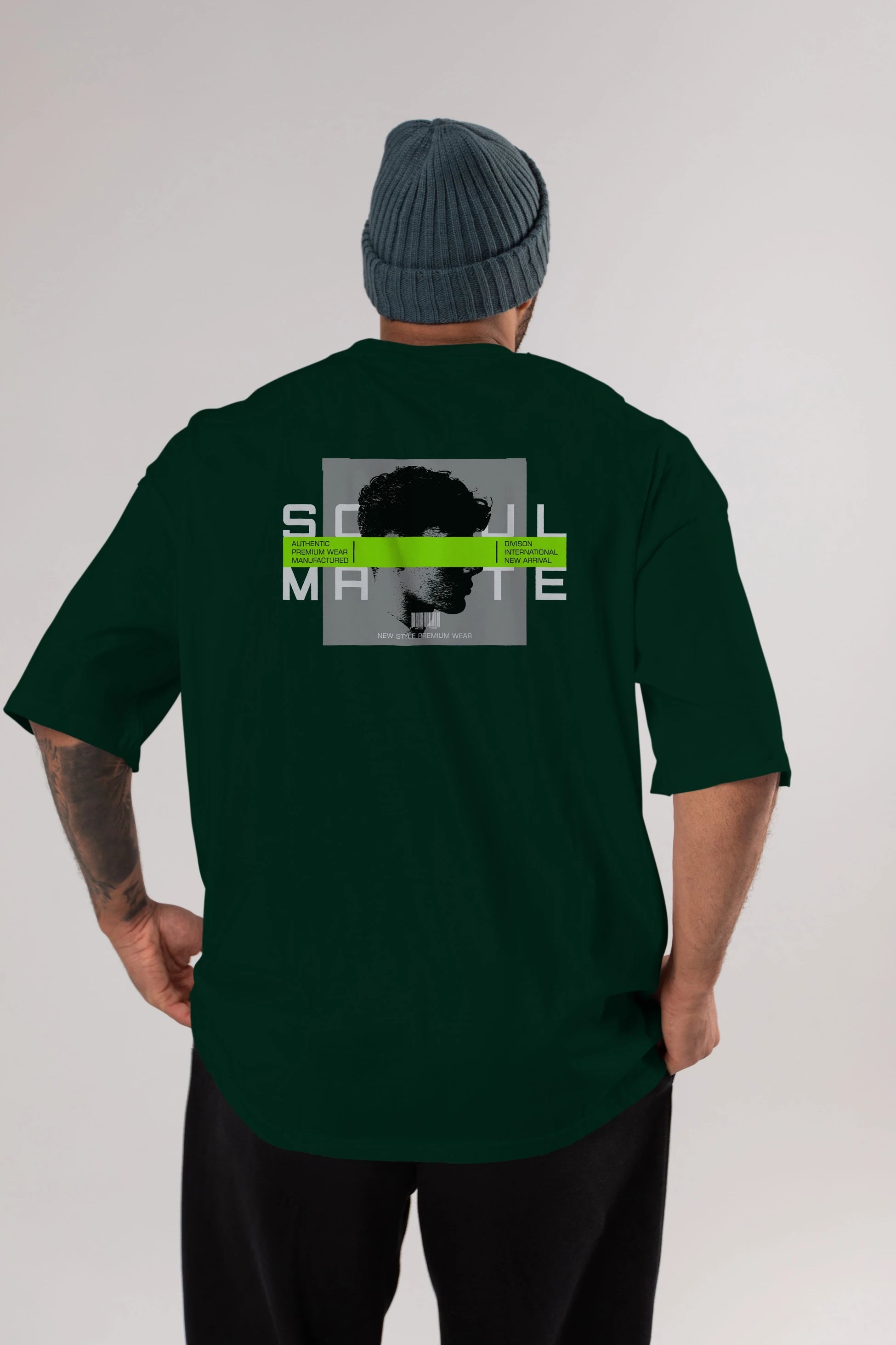 Soul Mate Arka Baskılı Oversize t-shirt Erkek Kadın Unisex