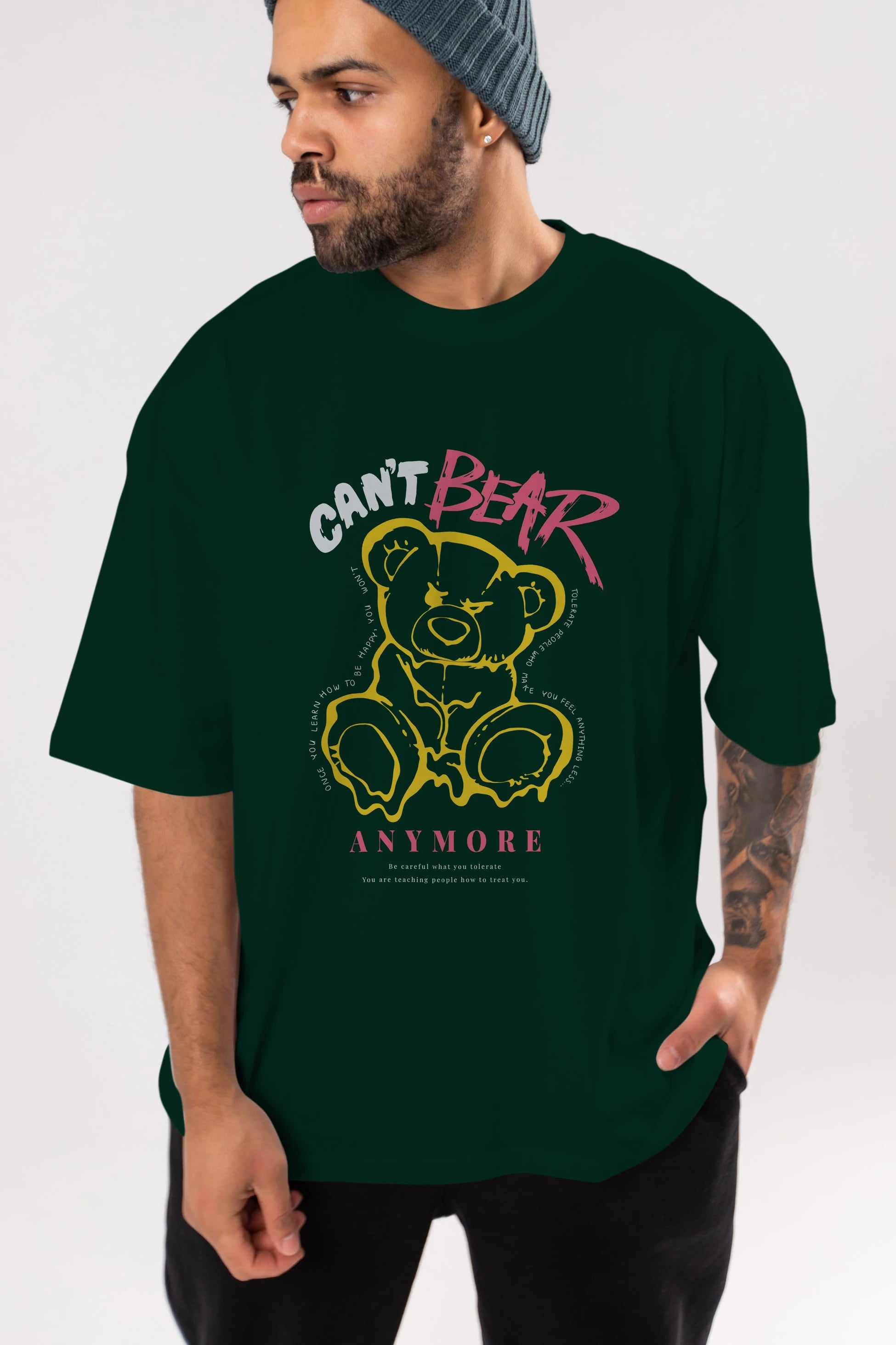Cant Bear Anymore Ön Baskılı Oversize t-shirt Erkek Kadın Unisex