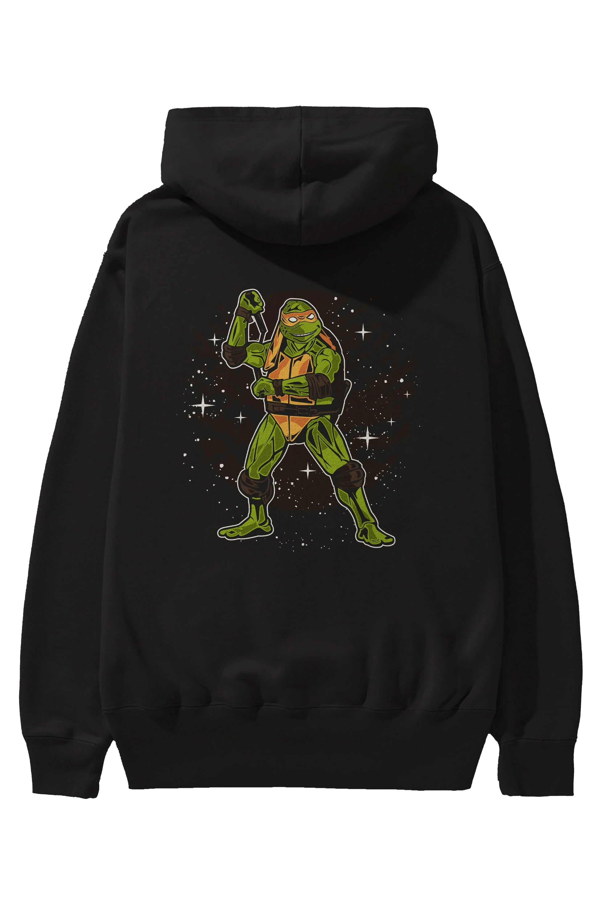 TURTLES Arka Baskılı Hoodie Oversize Kapüşonlu Sweatshirt Erkek Kadın Unisex