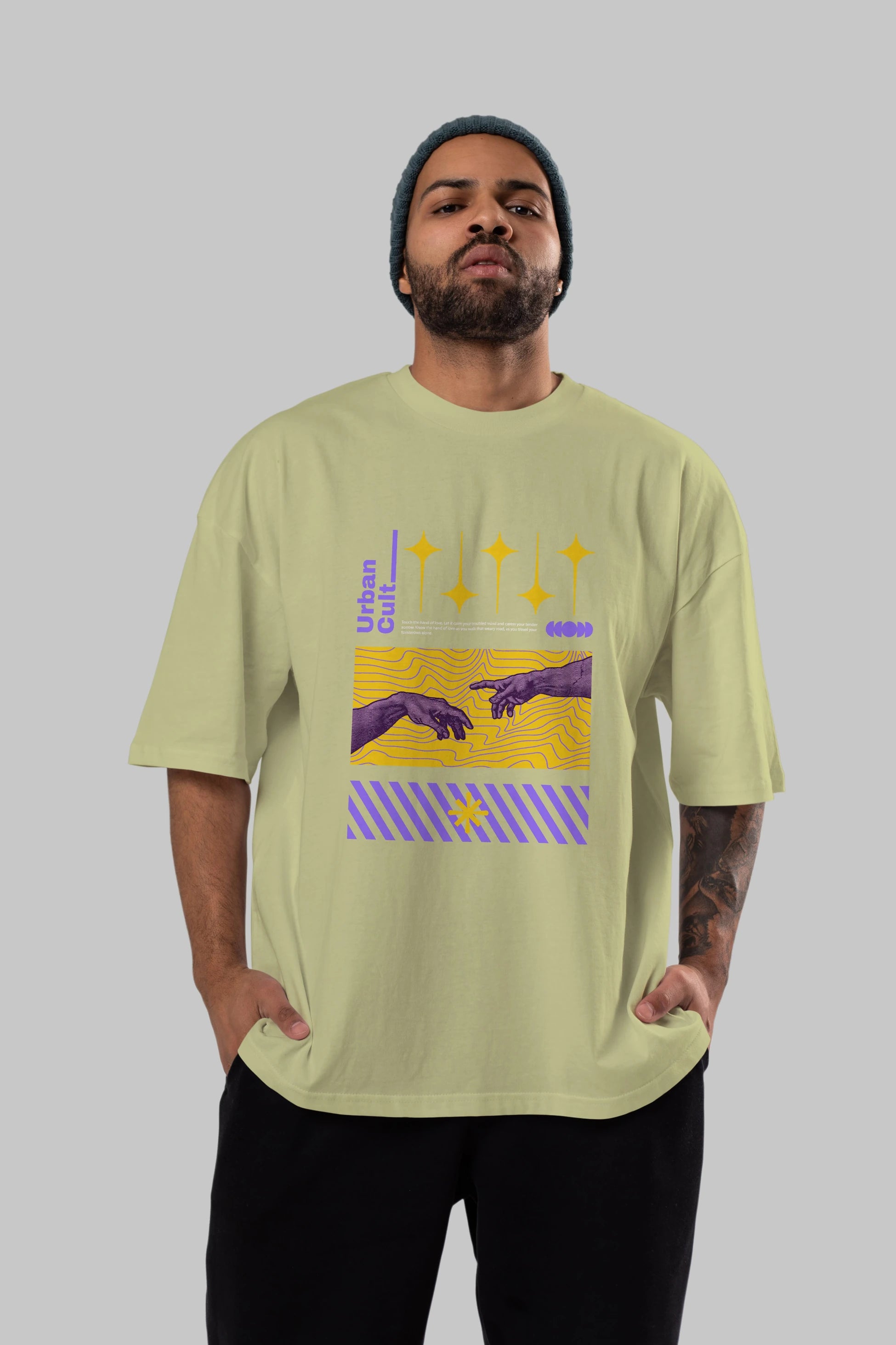 Urban Cult Ön Baskılı Oversize t-shirt Erkek Kadın Unisex