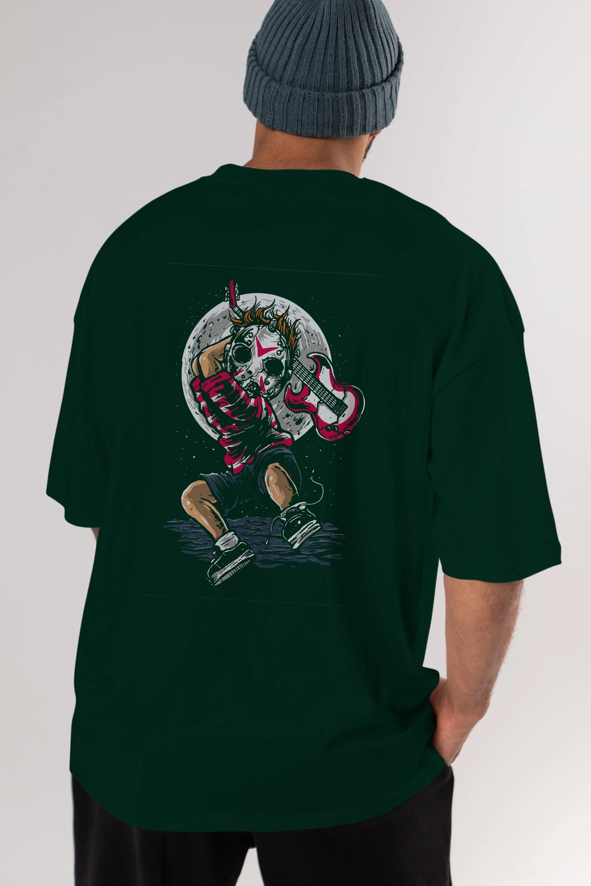 Break The Noise Arka Baskılı Oversize t-shirt Erkek Kadın Unisex %100 Pamuk