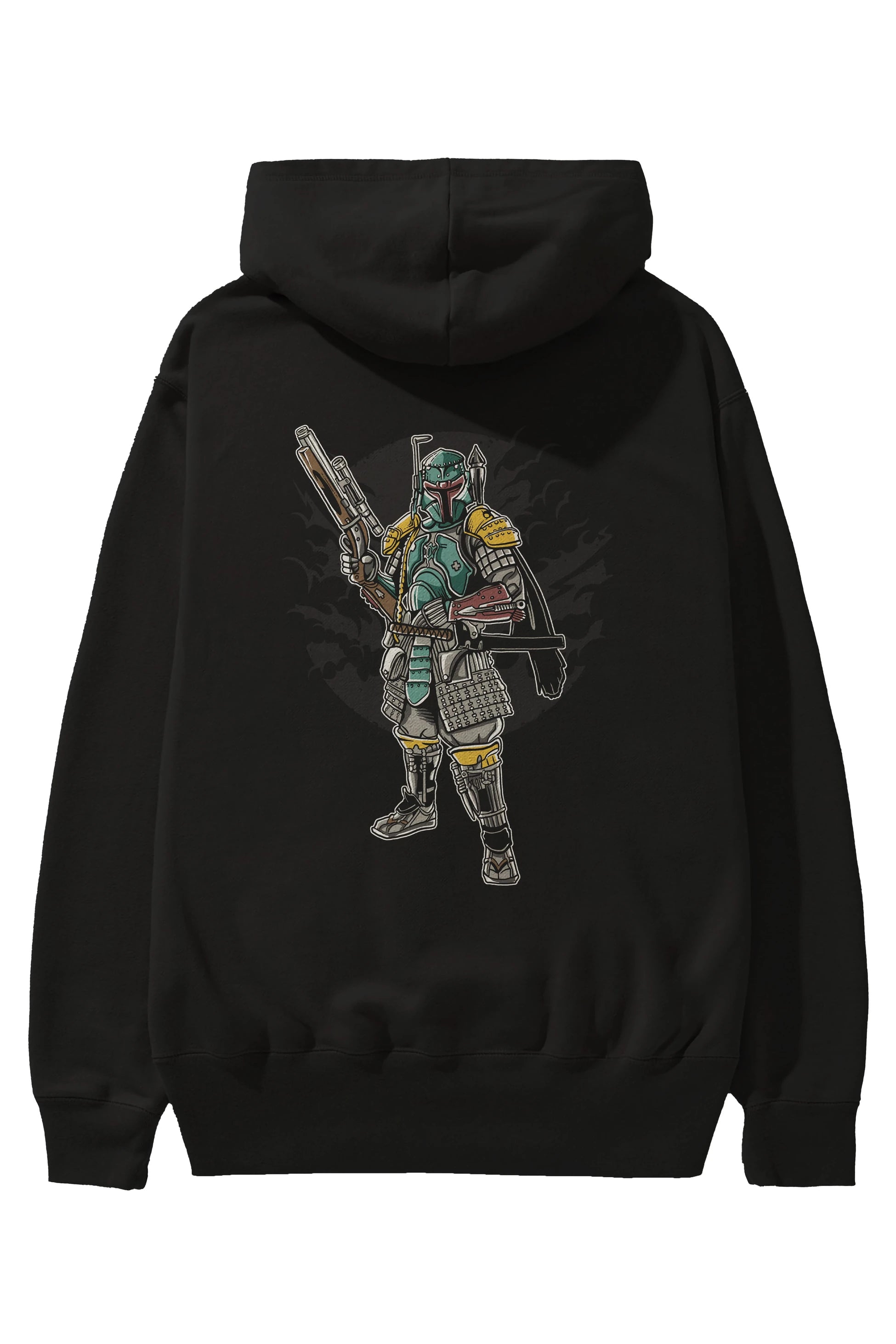Ronin Hunter Arka Baskılı Hoodie Oversize Kapüşonlu Sweatshirt Erkek Kadın Unisex