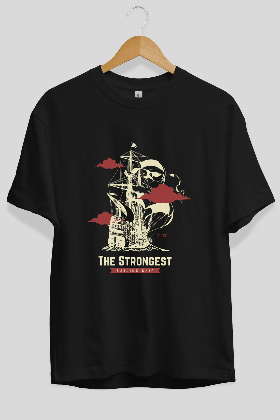The Strongest Yazılı Ön Baskılı Oversize t-shirt Erkek Kadın Unisex