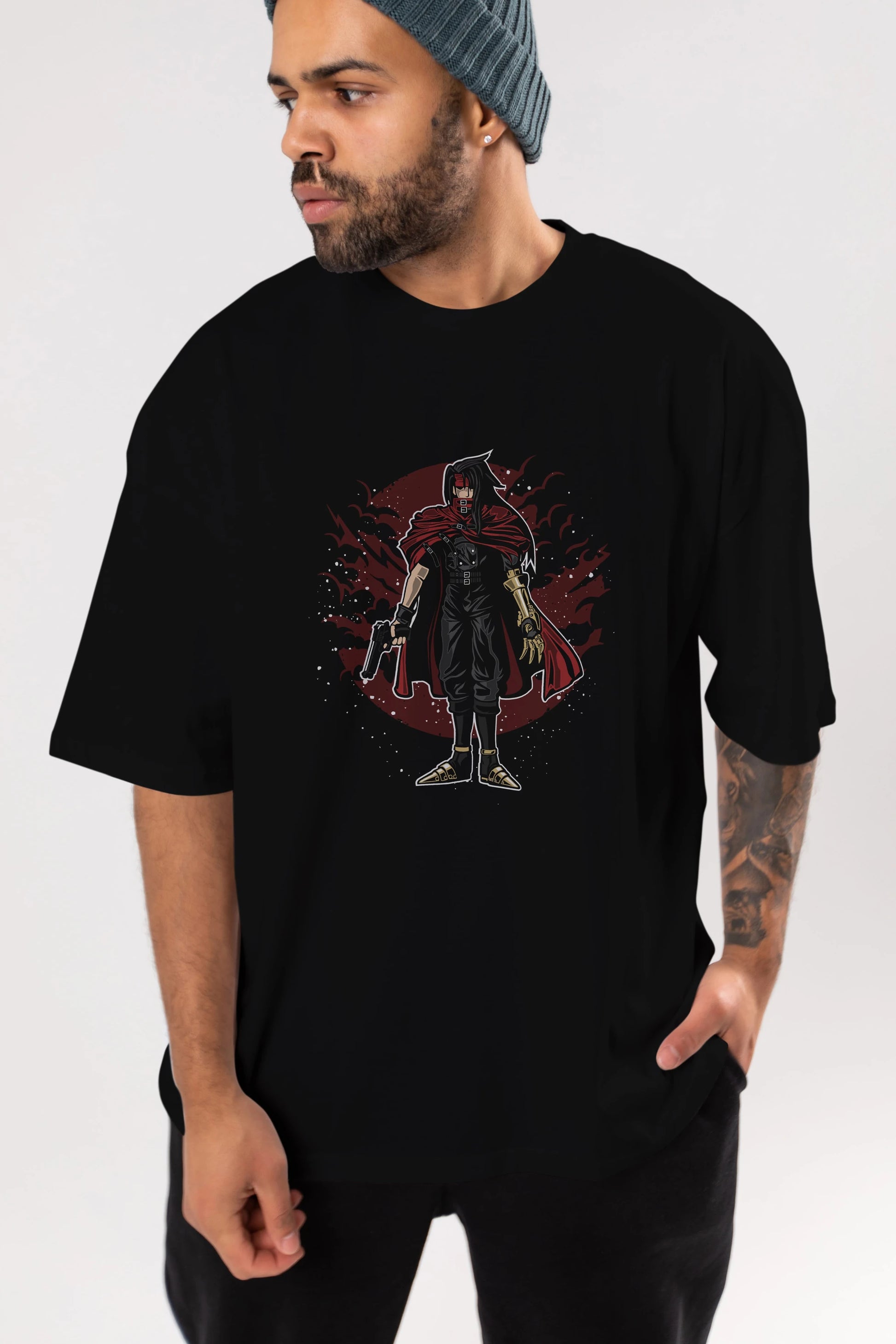 FINAL FANTASY Ön Baskılı Oversize t-shirt Erkek Kadın Unisex %100 Pamuk tişort