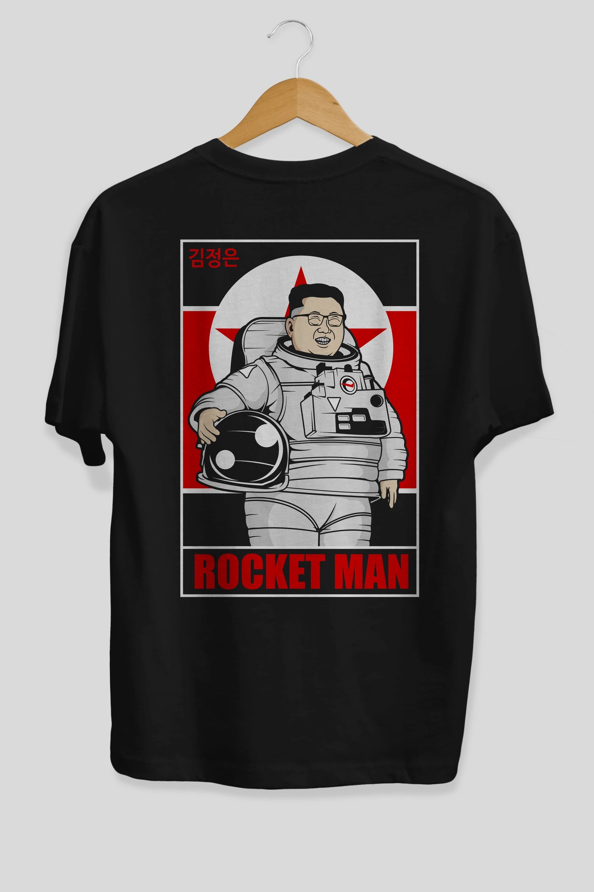 Astronot Kim Arka Baskılı Oversize t-shirt Erkek Kadın Unisex %100 Pamuk tişort