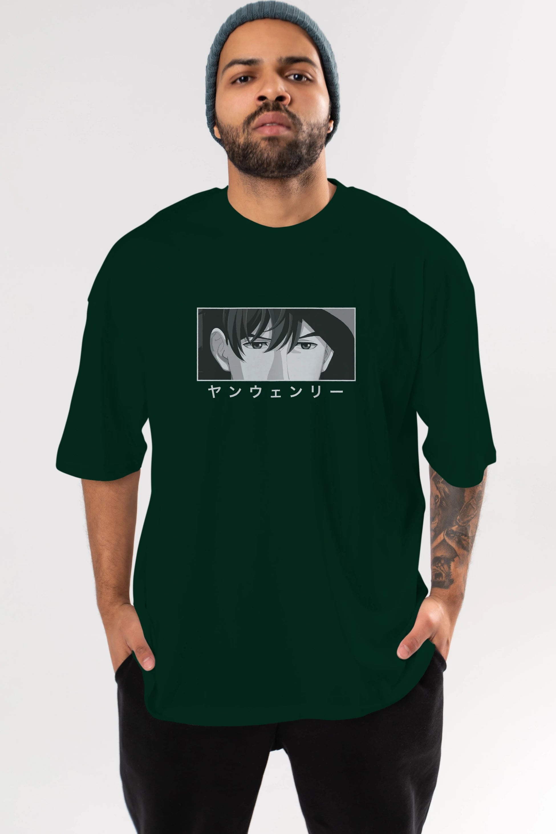 Wen-li Yang 1 Anime Ön Baskılı Oversize t-shirt %100 pamuk Erkek Kadın Unisex