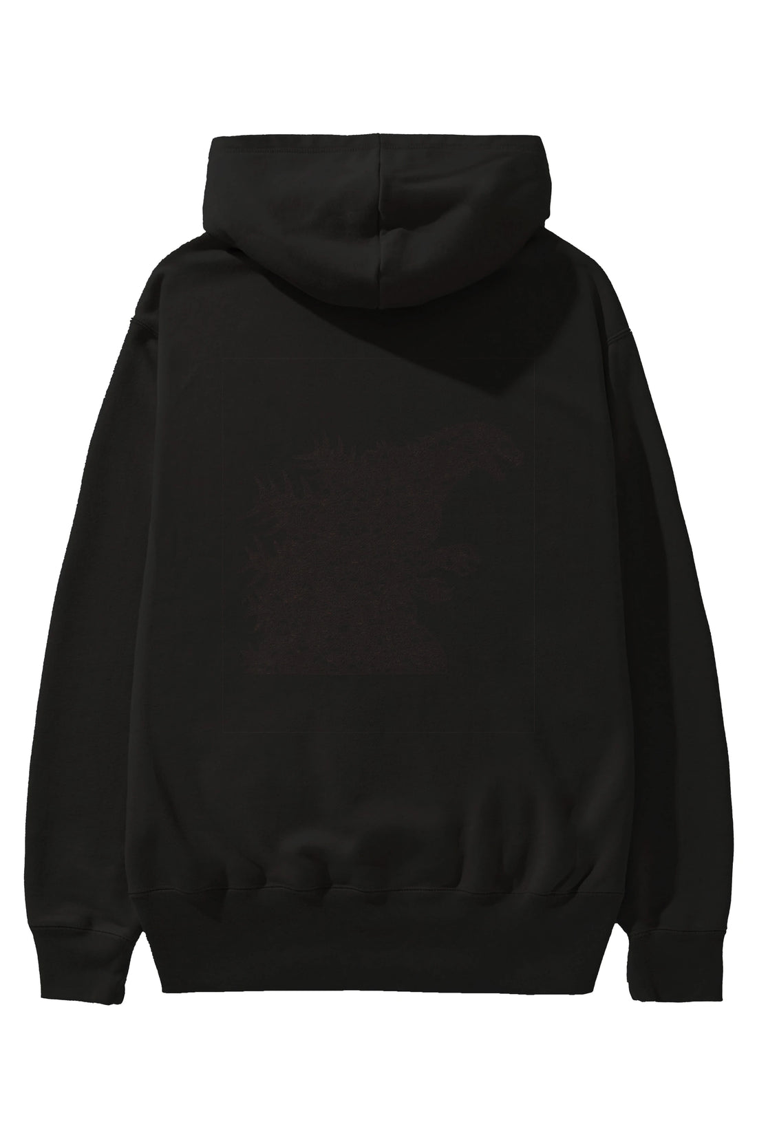 Godzilla Arka Baskılı Hoodie Oversize Kapüşonlu Sweatshirt Erkek Kadın Unisex