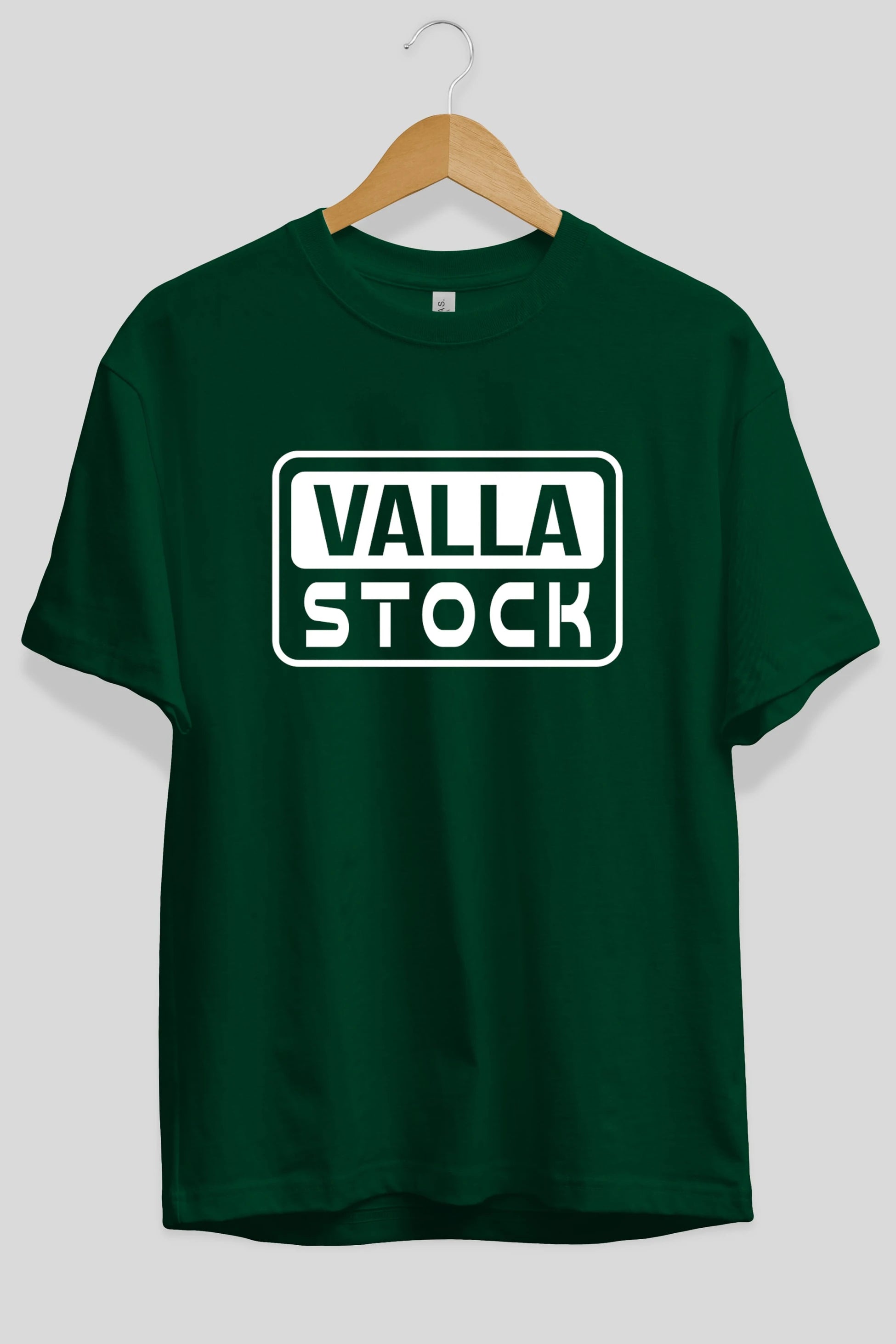 Valla Stock Ön Baskılı Oversize t-shirt %100 pamuk Erkek Kadın Unisex