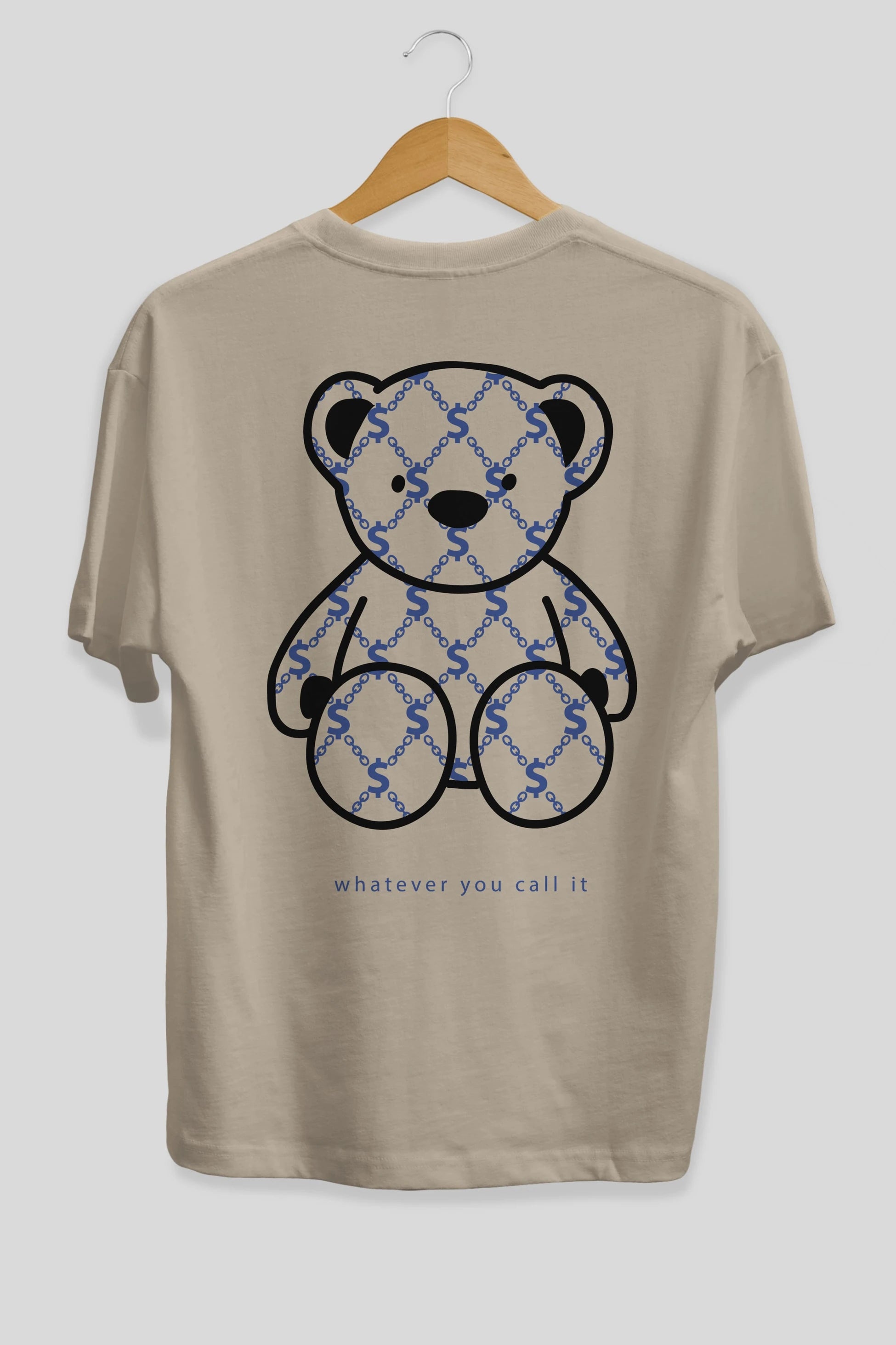 Whatever you Bear Arka Baskılı Oversize t-shirt Erkek Kadın Unisex